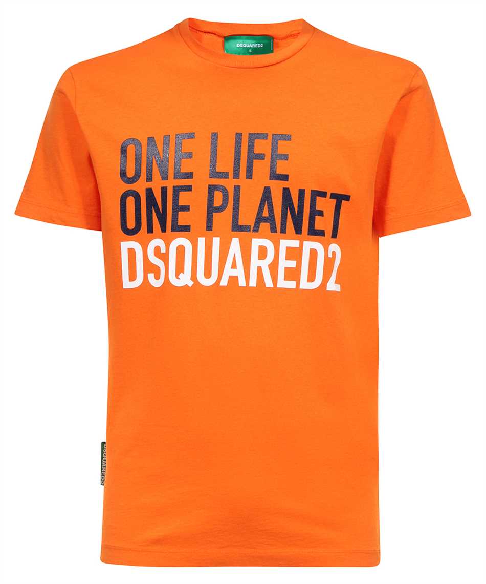 Dsquared2 Crew-neck T-shirt In Orange