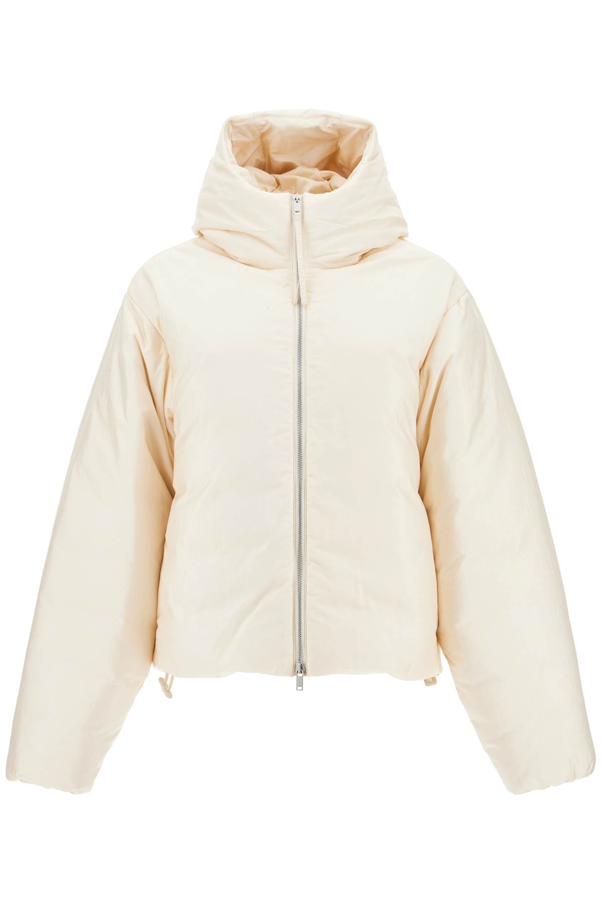 Shop Jil Sander Puffer In Beige Polyamide In Raw Cotton