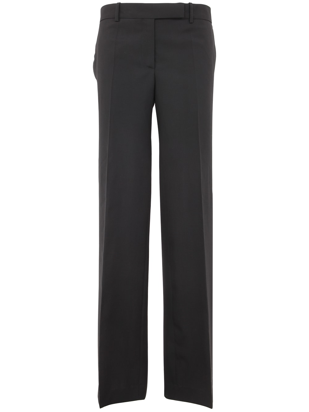 Shop Quira Low Waist Trousers In Black