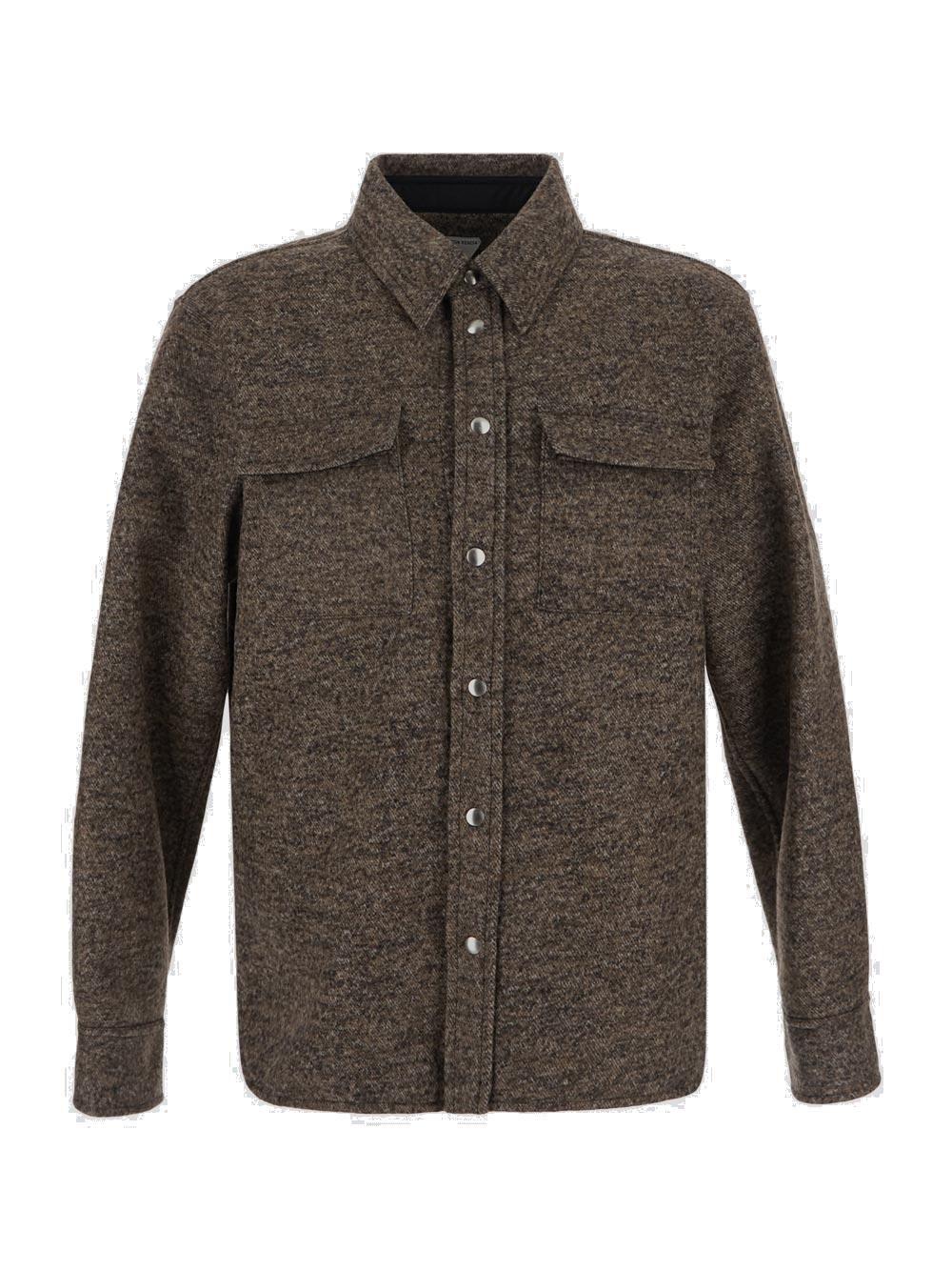 BOTTEGA VENETA FELTED TWILL SHIRT