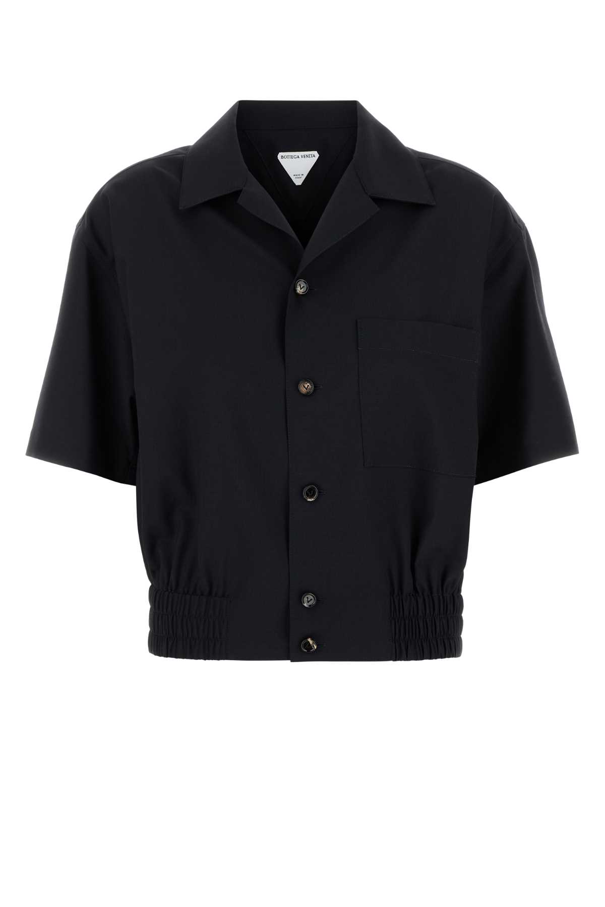 Bottega Veneta Black Wool Shirt