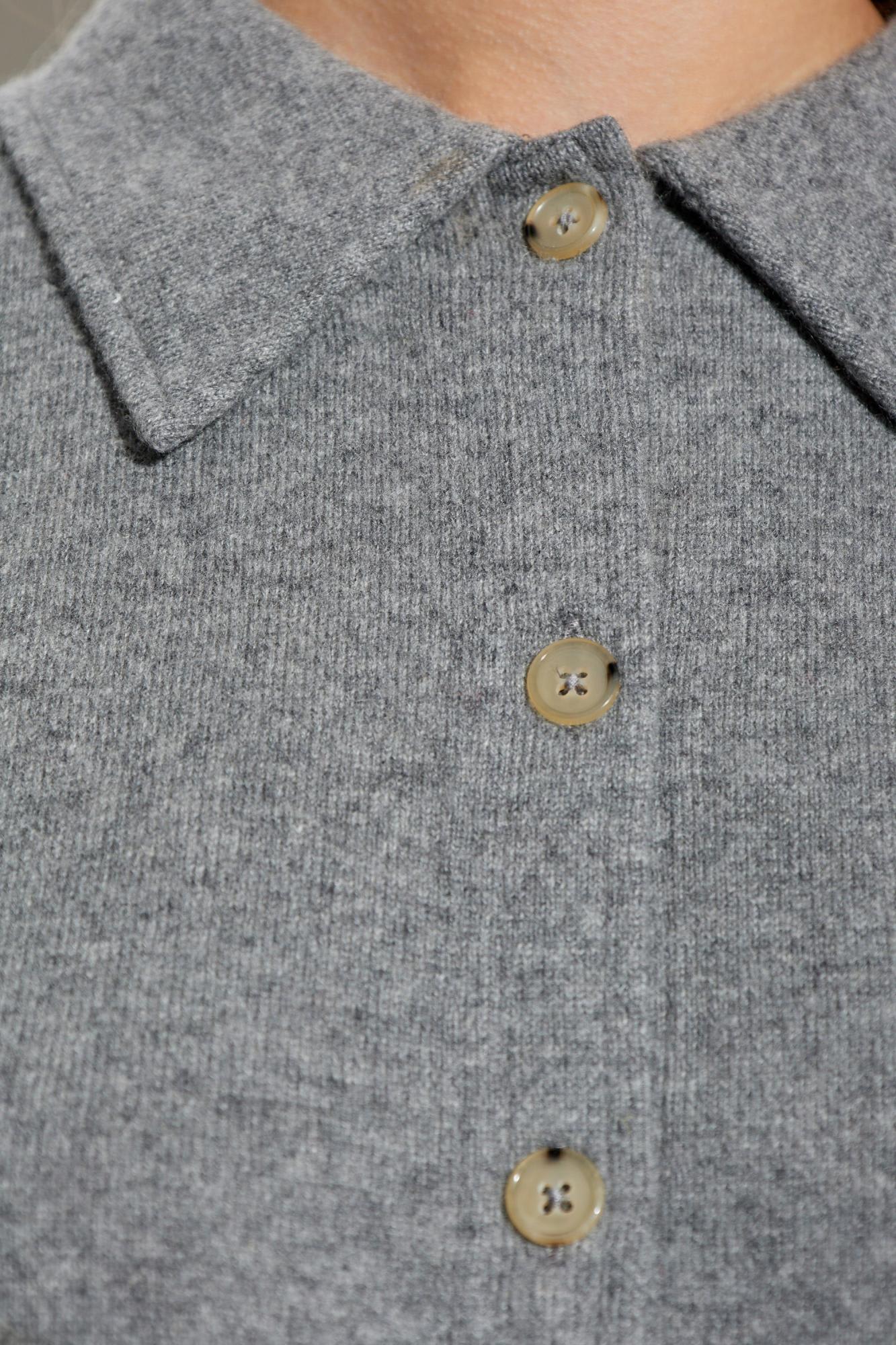 Totême Toteme Cashmere Cardigan In Gray