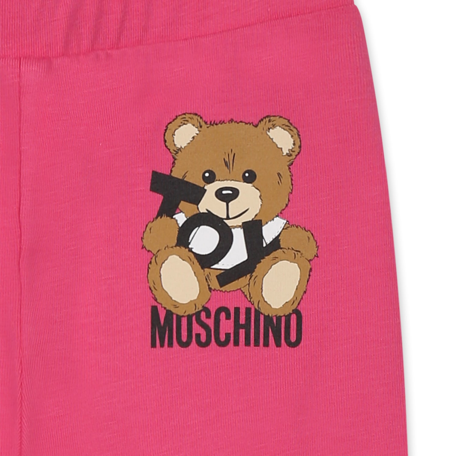 Moschino Logo-print Trousers In Fuchsia