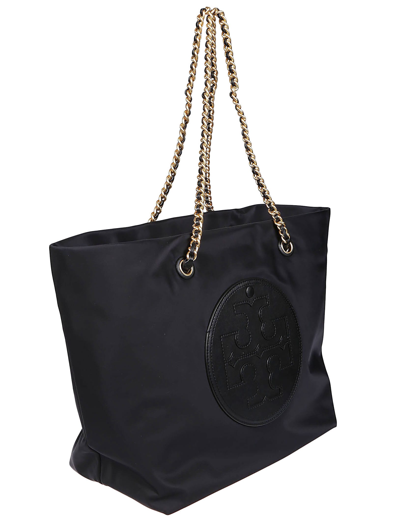 Shop Tory Burch Ella Chain Tote Bag In Black