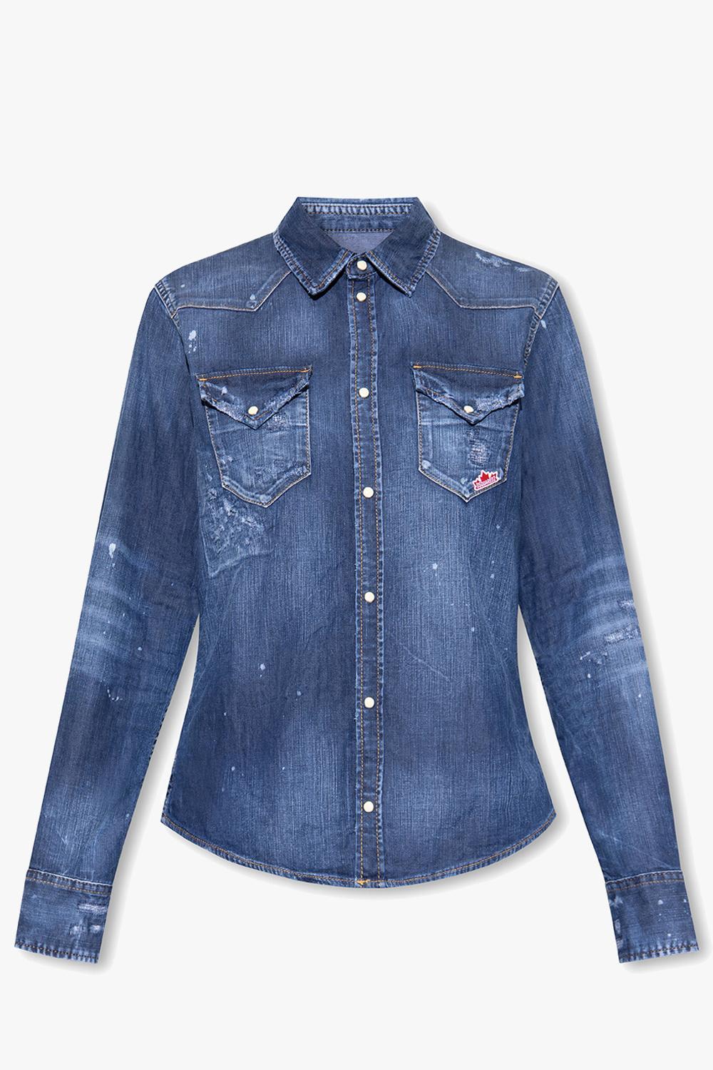 Dsquared2 Classic Denim Jacket In Blu Denim