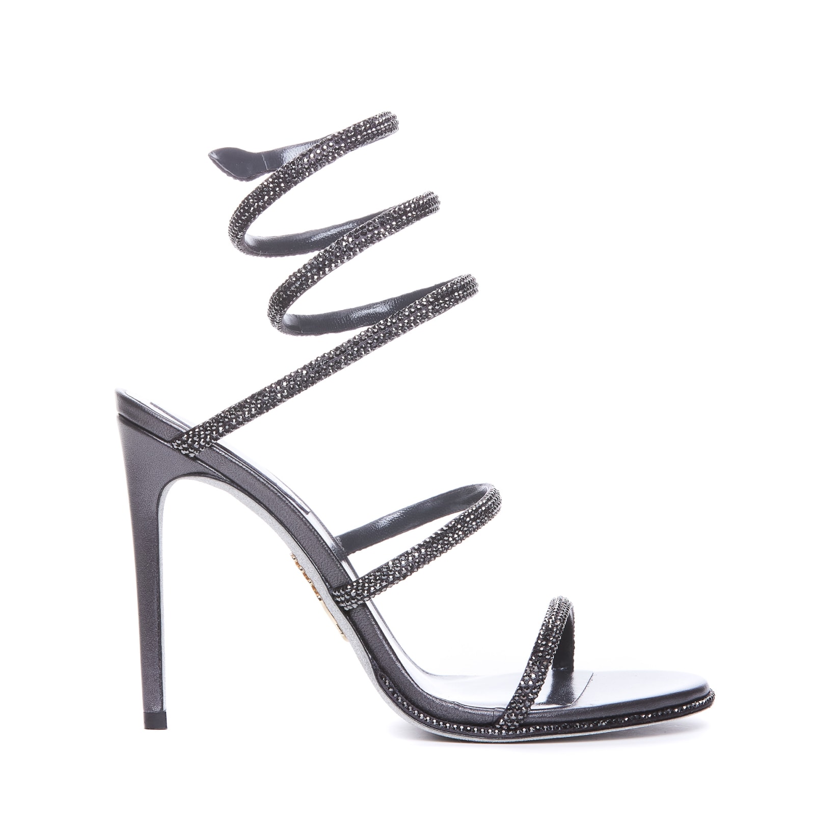 Shop René Caovilla Cleo Pumps Sandals In Black