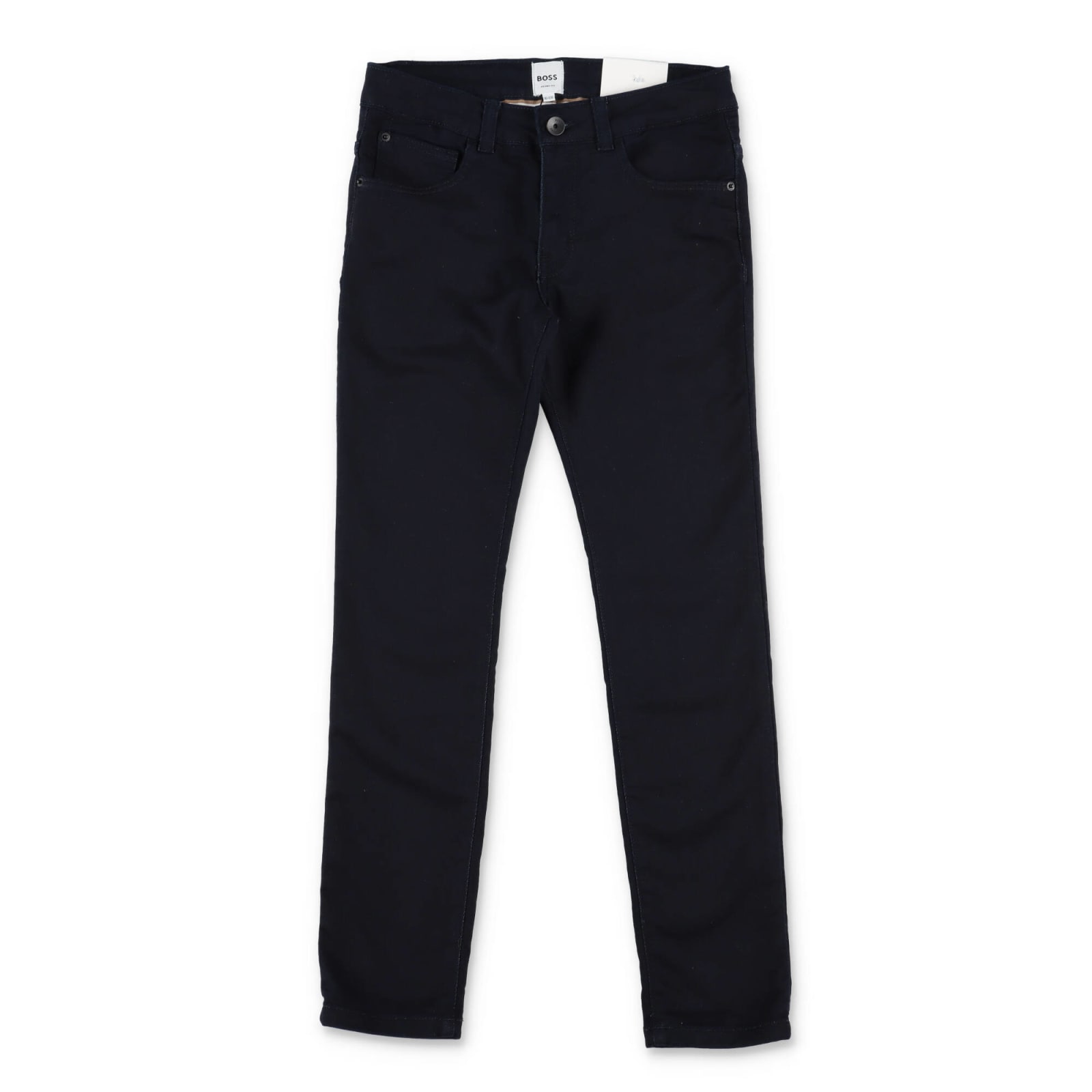 Shop Hugo Boss Jeans Blu In Denim Di Cotone Stretch Bambino