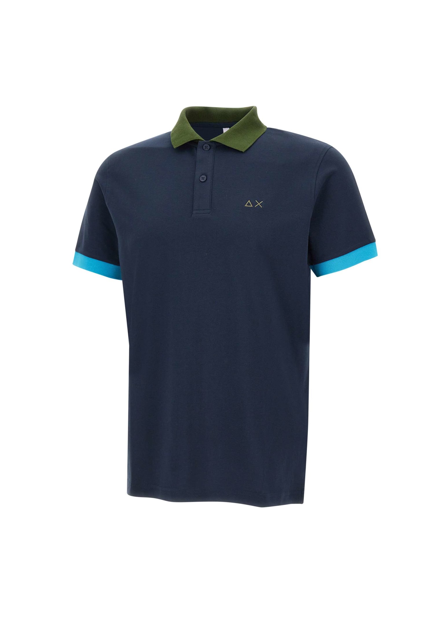Shop Sun 68 3-colors Cotton Polo Shirt