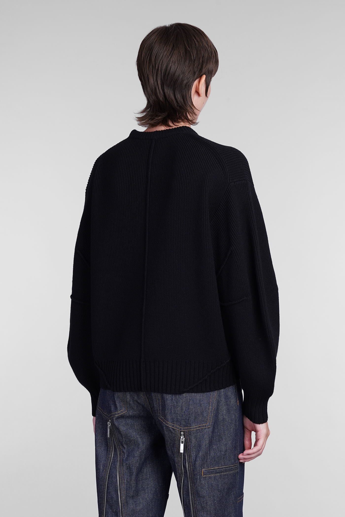 Shop Helmut Lang Knitwear In Black Wool