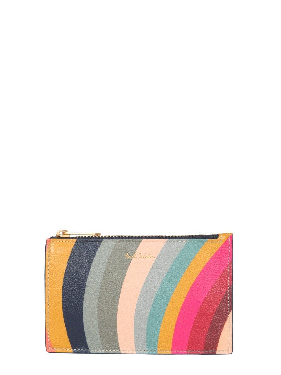 Shop Paul Smith Swirl Printed Cardholder In Multicolour