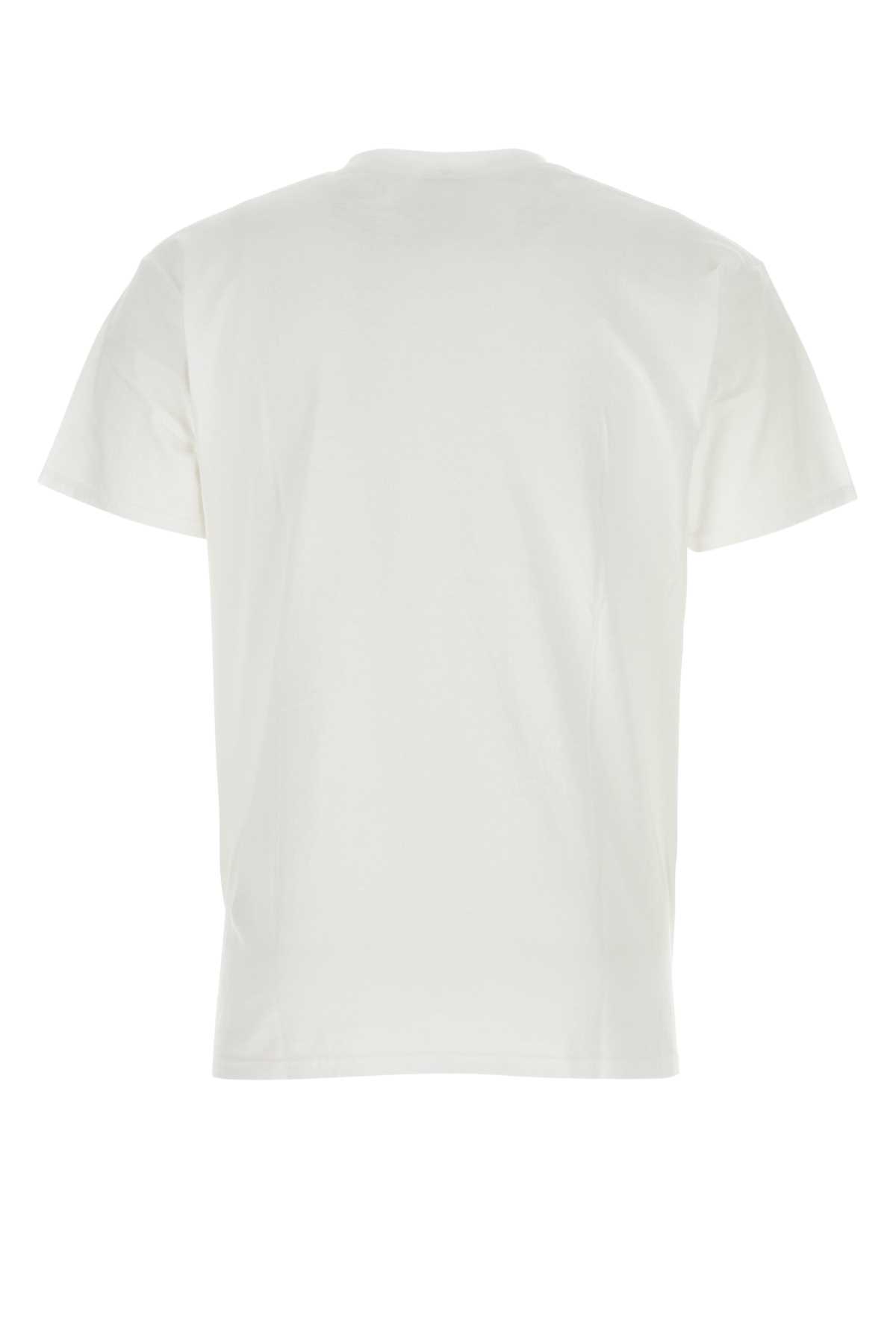 Wild Donkey White Cotton T-shirt In Wd018