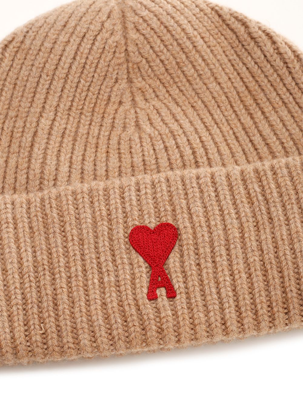 Shop Ami Alexandre Mattiussi Ami De Coeur Hat In Beige