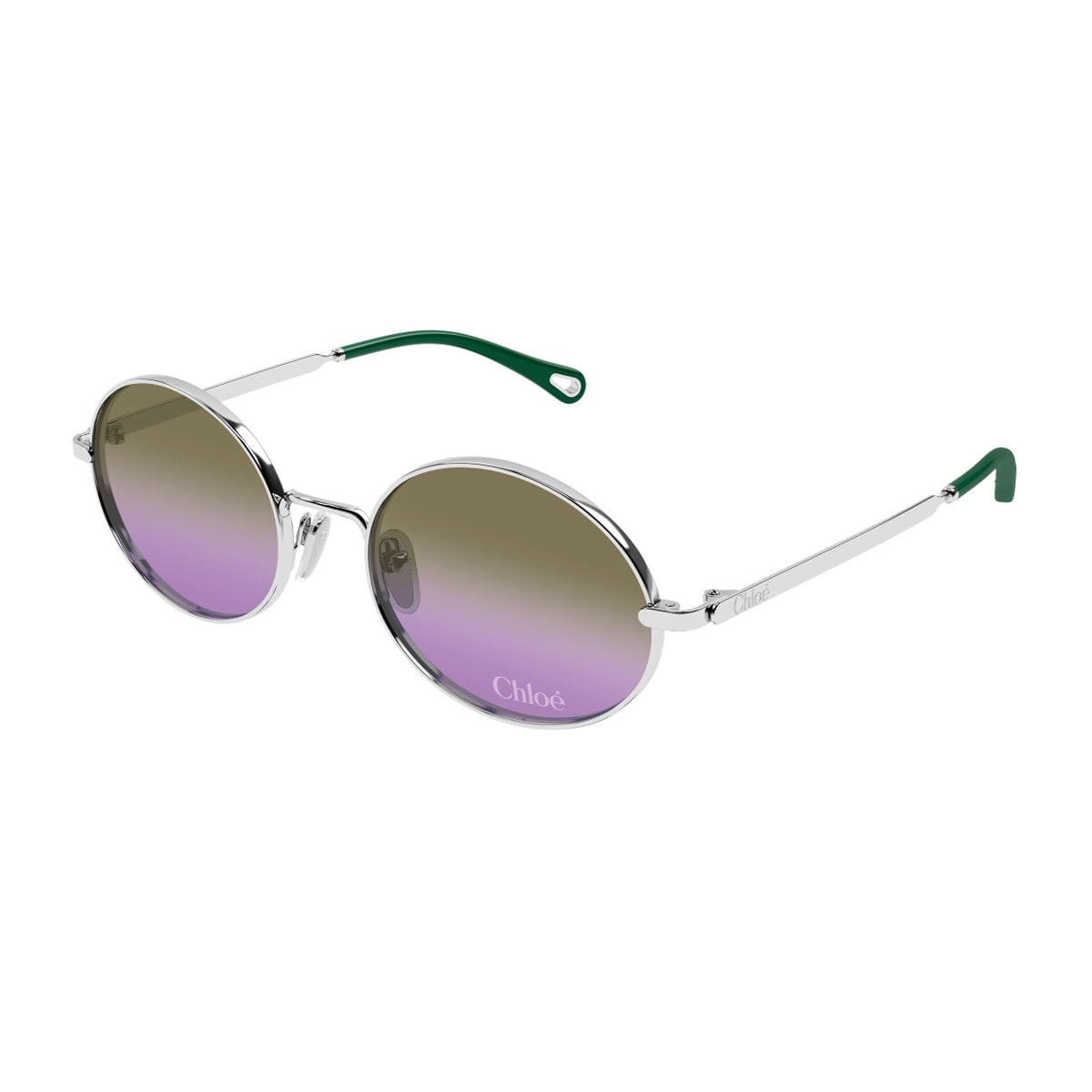 Chloé Round Sunglasses In Metallic