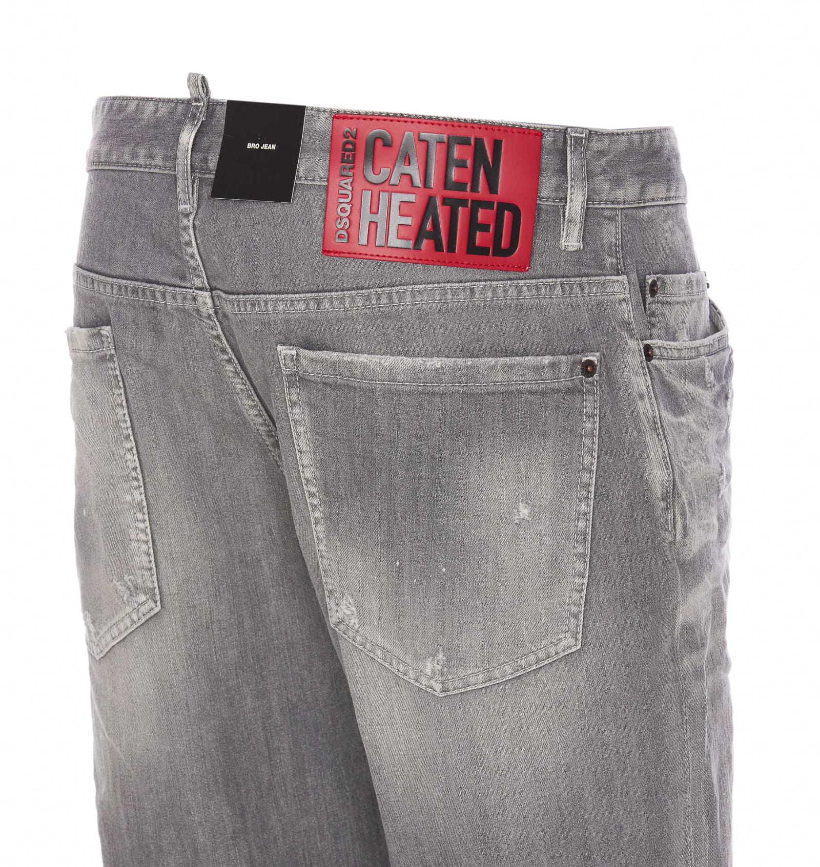 Shop Dsquared2 Skater Jeans In Grigio