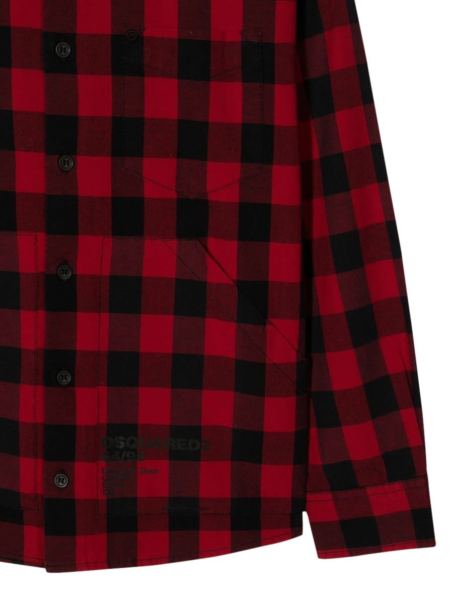 DSQUARED2 CAMICIA OVER QUADRI