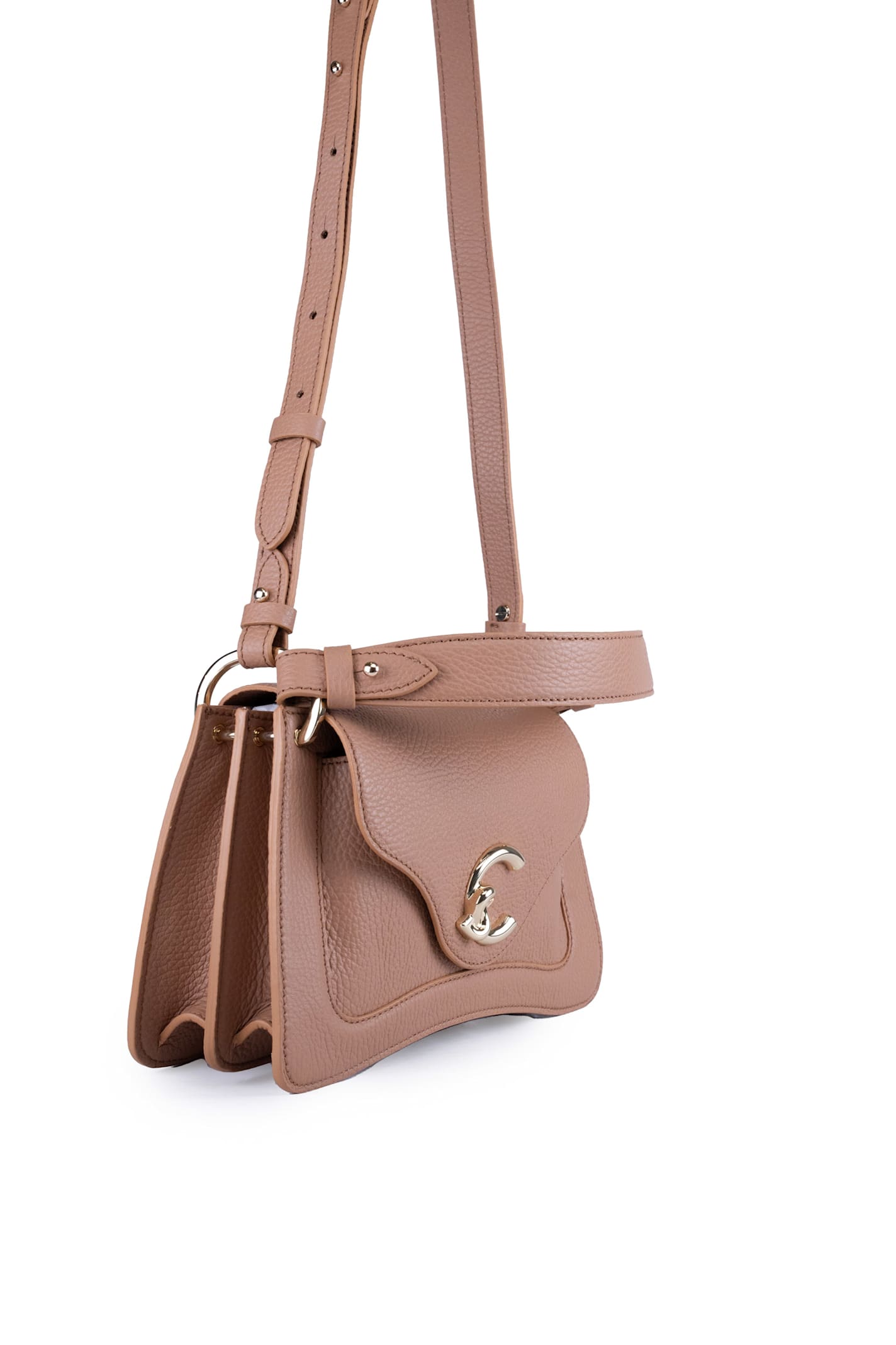 COCCINELLE C-ME SMALL LEATHER HANDBAG