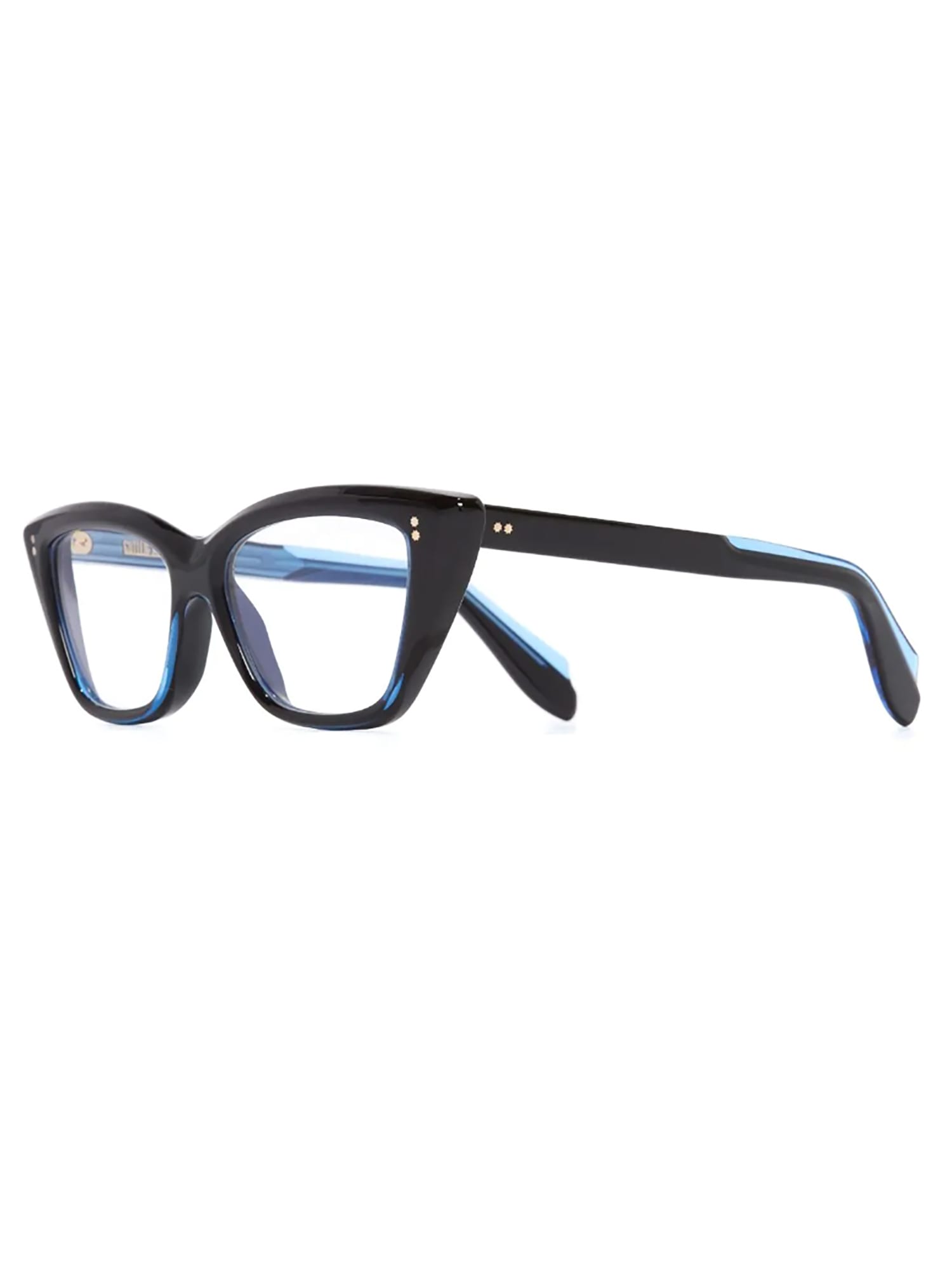 Shop Cutler And Gross 9241 Eyewear In Blue On Black