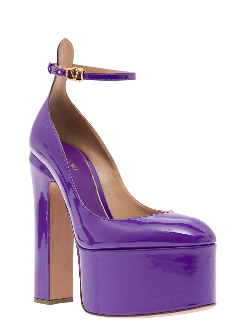 Valentino Tan-go 155mm Platform Pumps In Violet