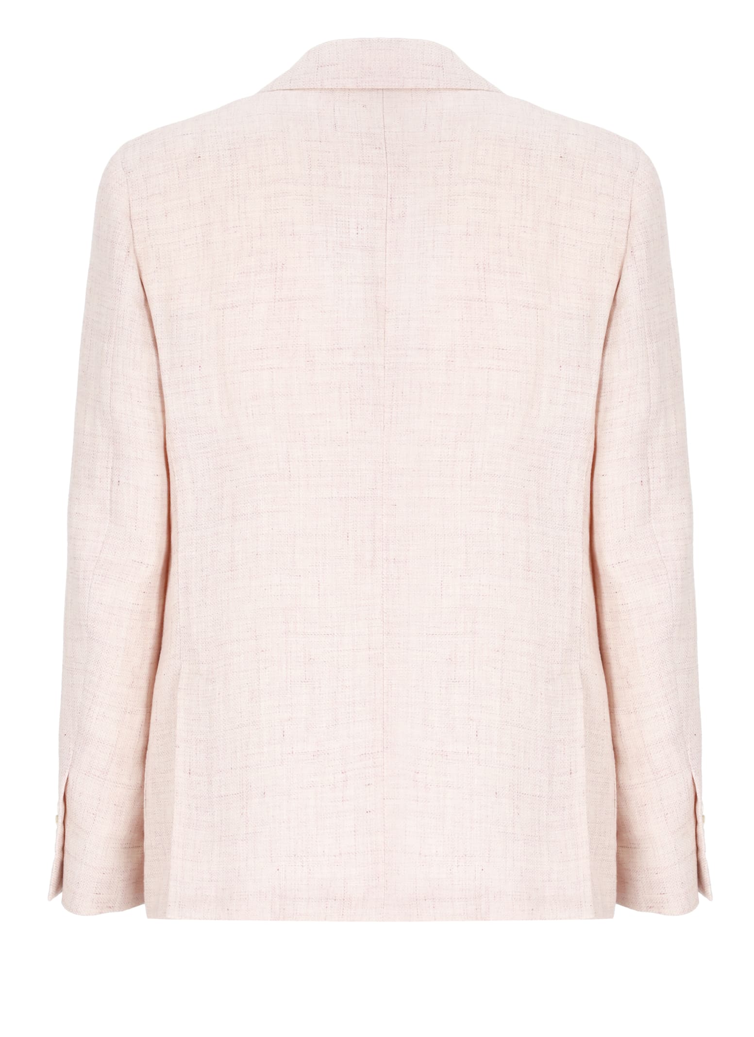 Lardini Peak Lapel Blazer Buttoned Cuffs In Pink