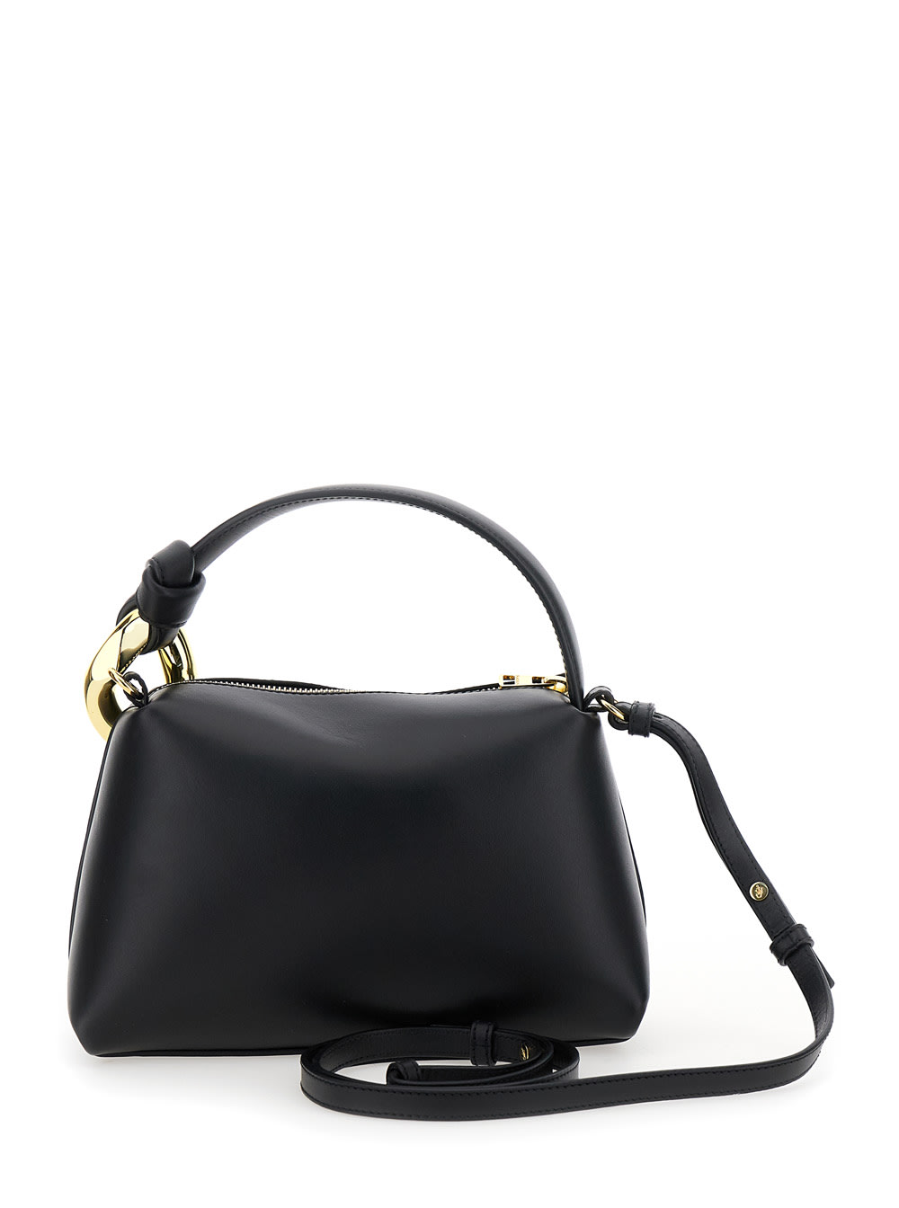Jw Anderson The Jwa Corner Crossbody In Black