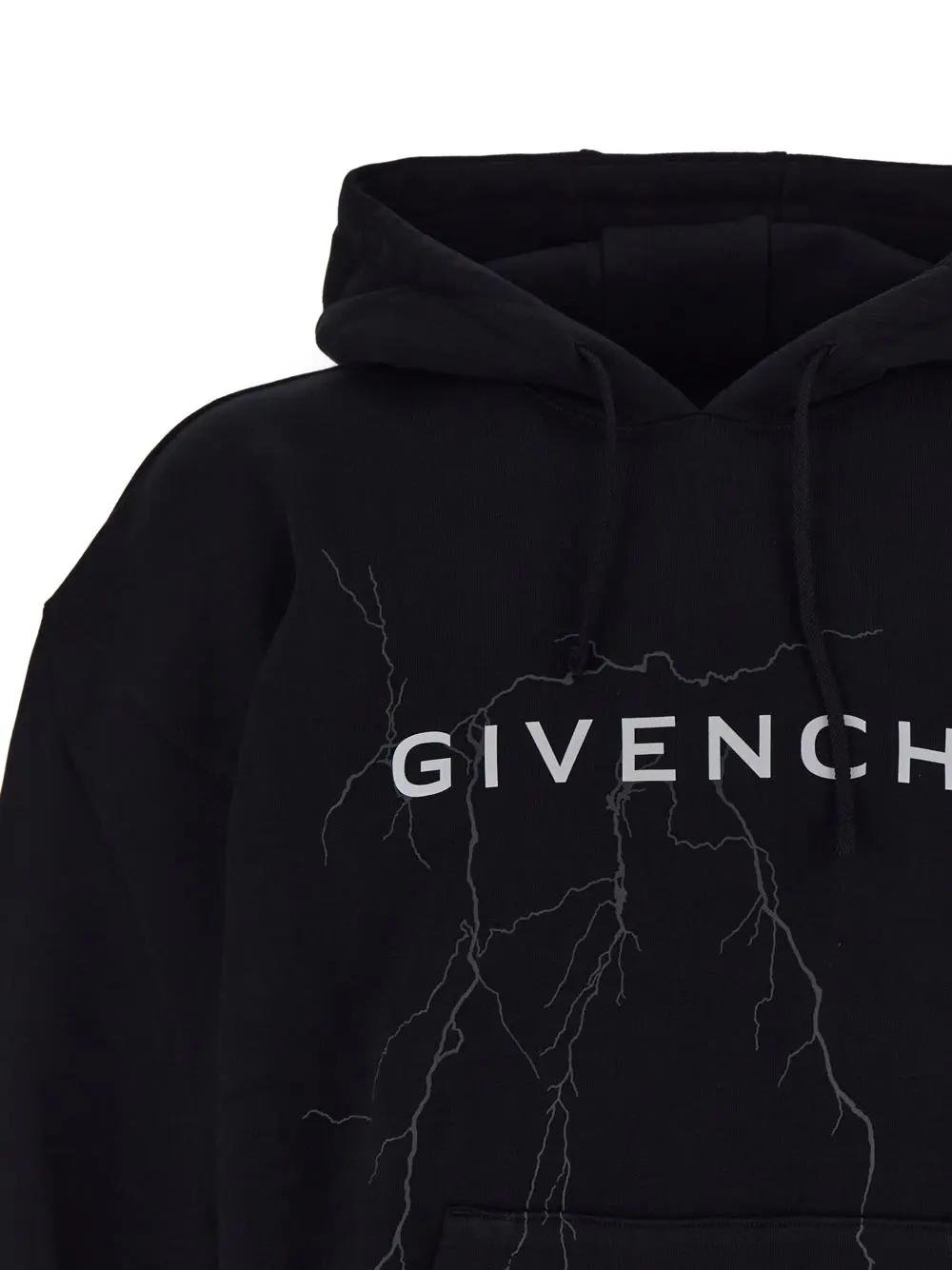 Shop Givenchy Cotton Sweatshirt In Nero