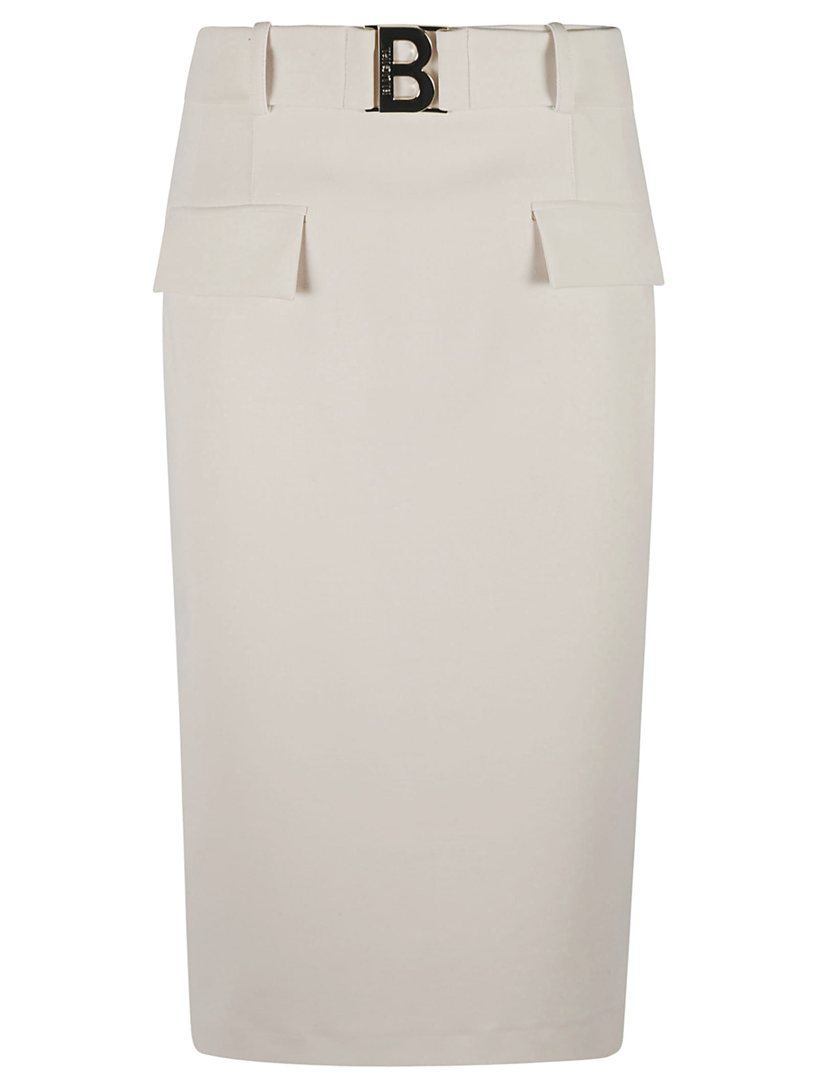 Blugirl Belted Skirt In Neutral