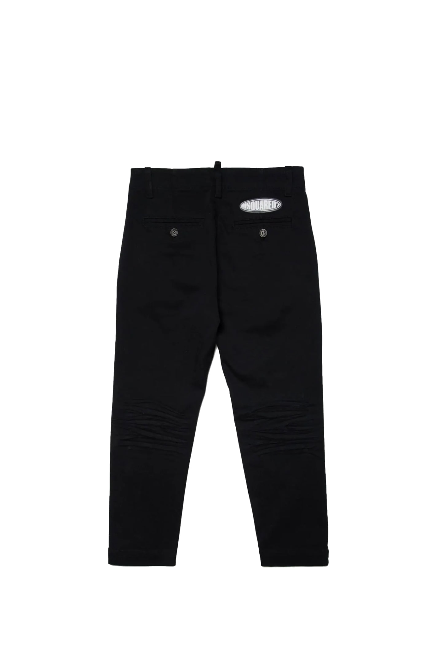 Shop Dsquared2 Tapered Jeans With Application In Back