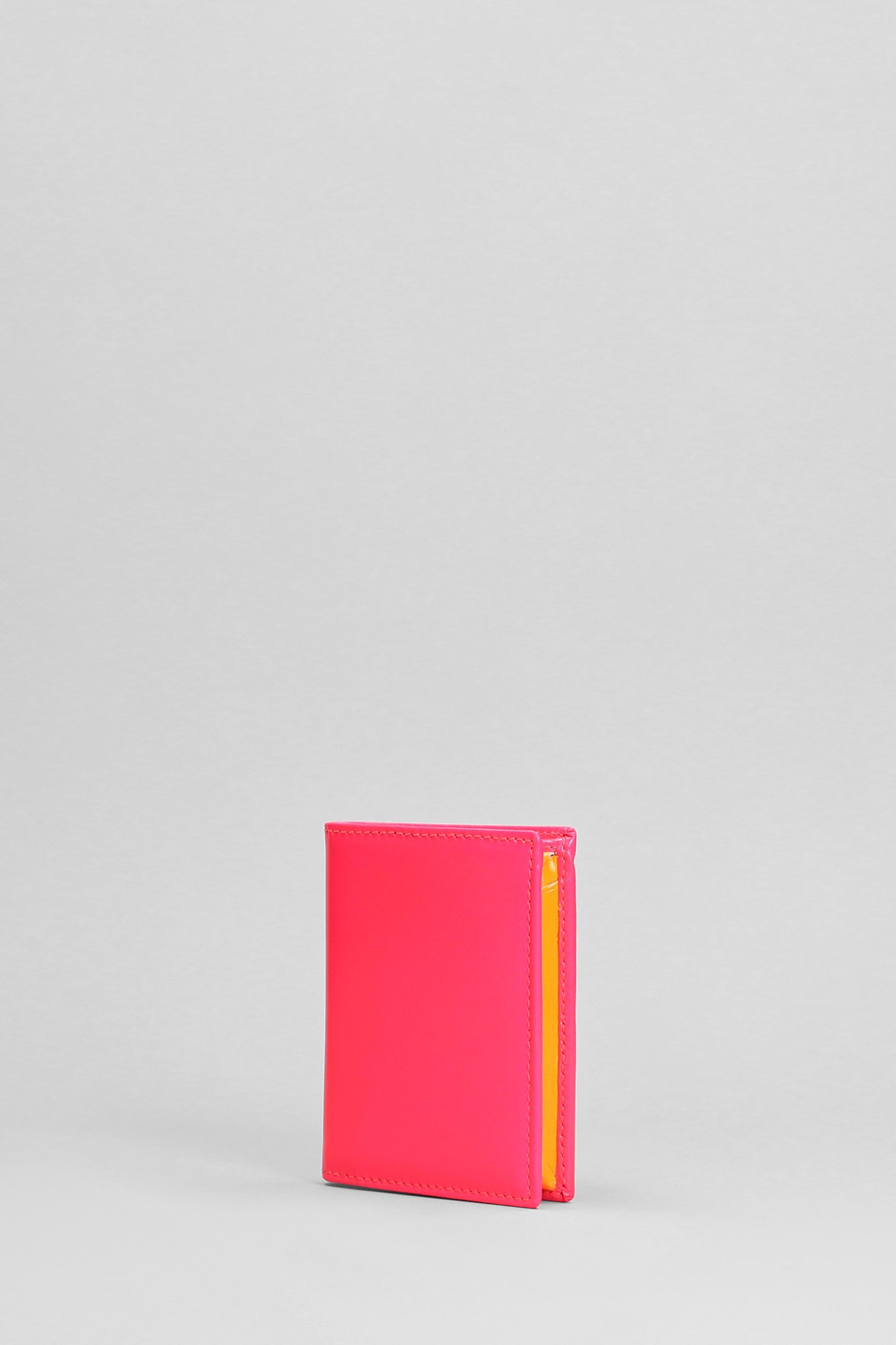 COMME DES GARÇONS WALLET IN ROSE-PINK LEATHER
