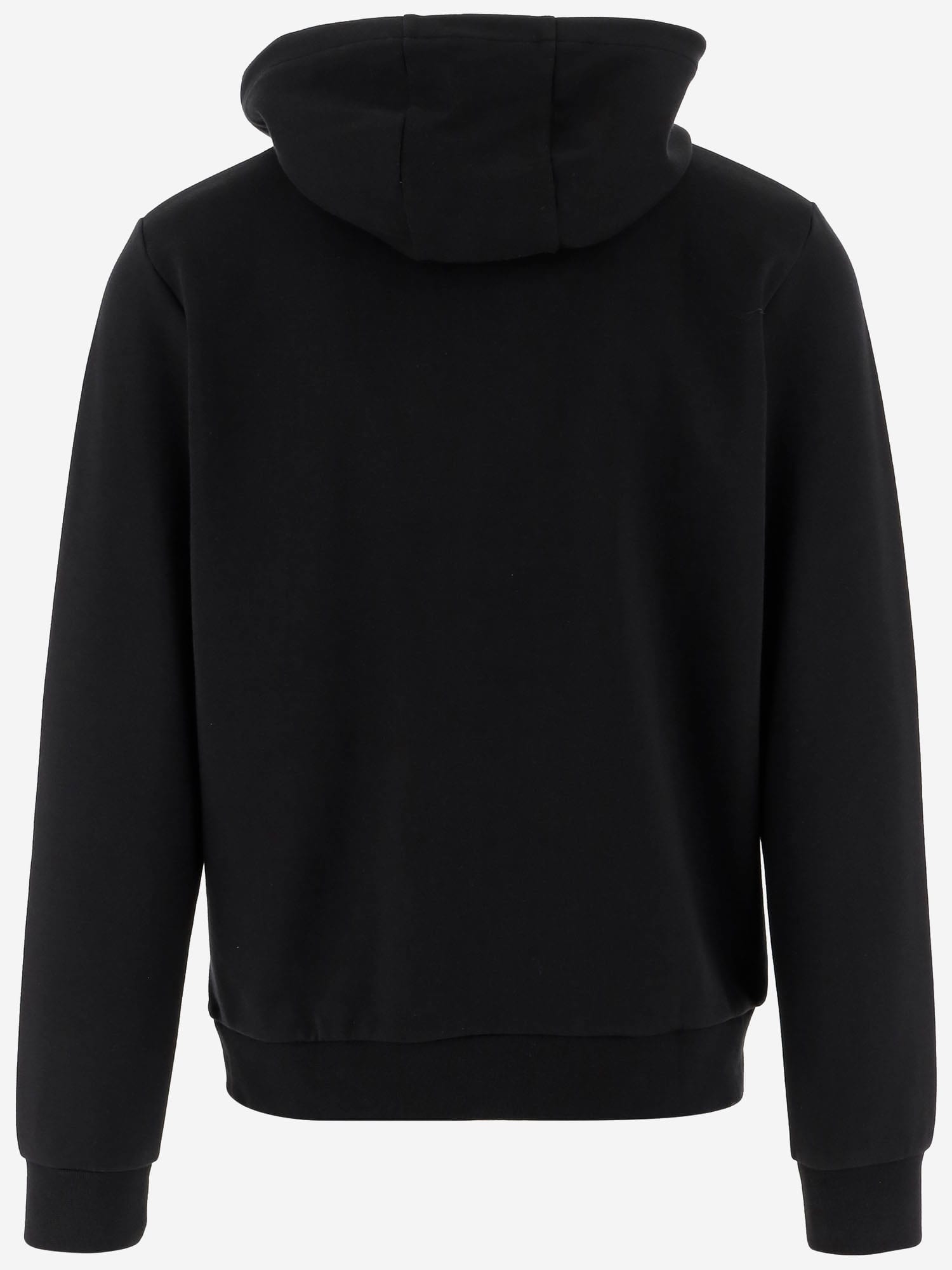 Woolrich Stretch Cotton Blend Sweatshirt With Logo In Black