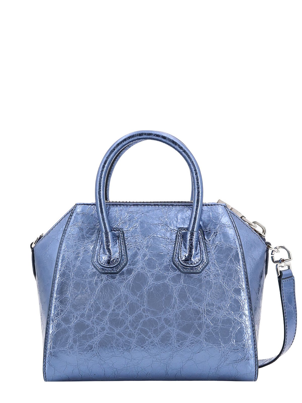 Shop Givenchy Antigona Mini Tote Bag In Blue