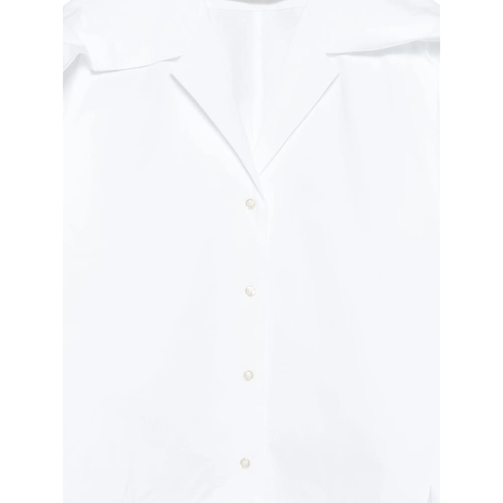 Séfr Arc Shirt In White Cotton In White