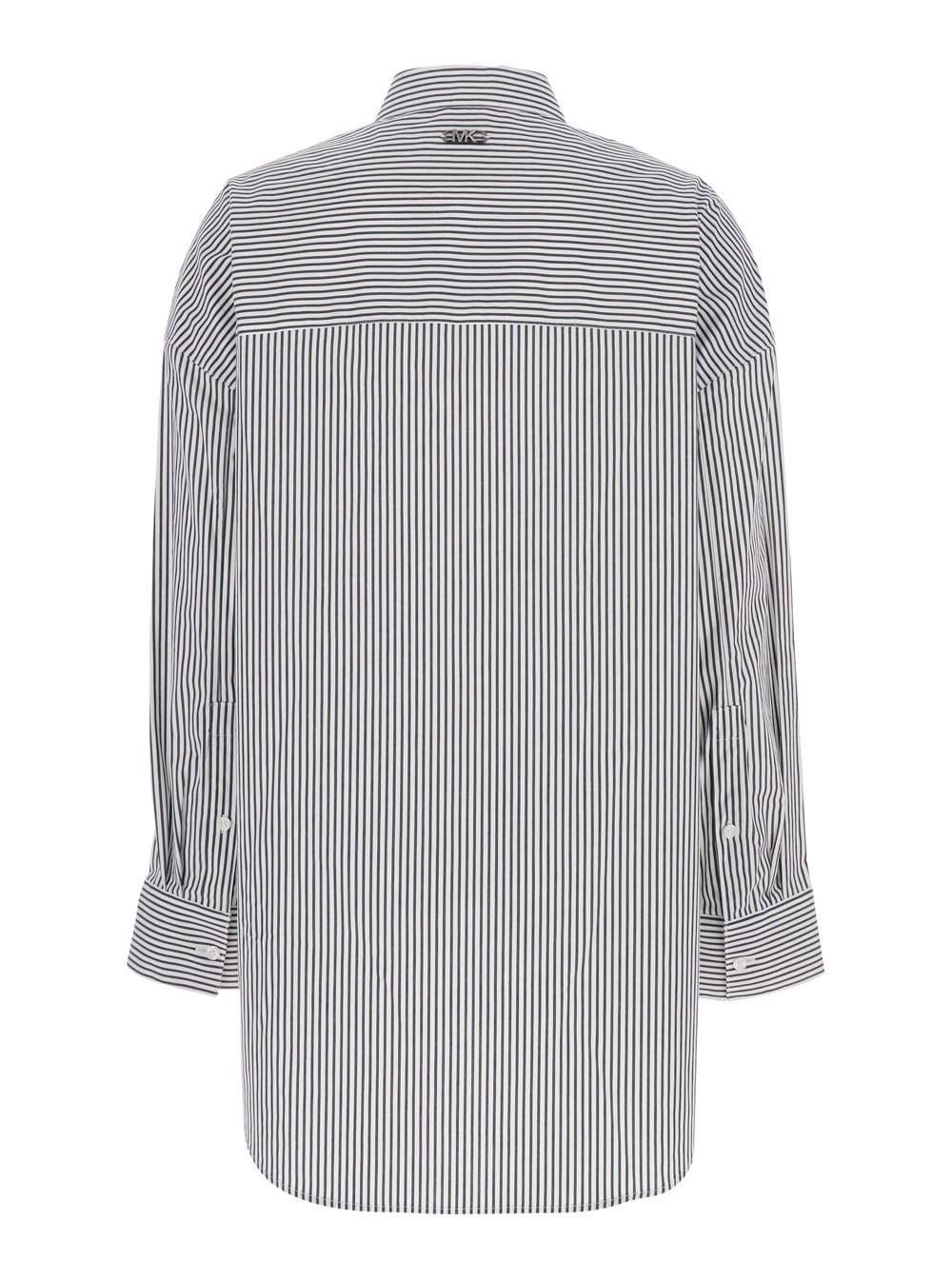 Michael Michael Kors Unisex Stripe Poplin Shrt In White