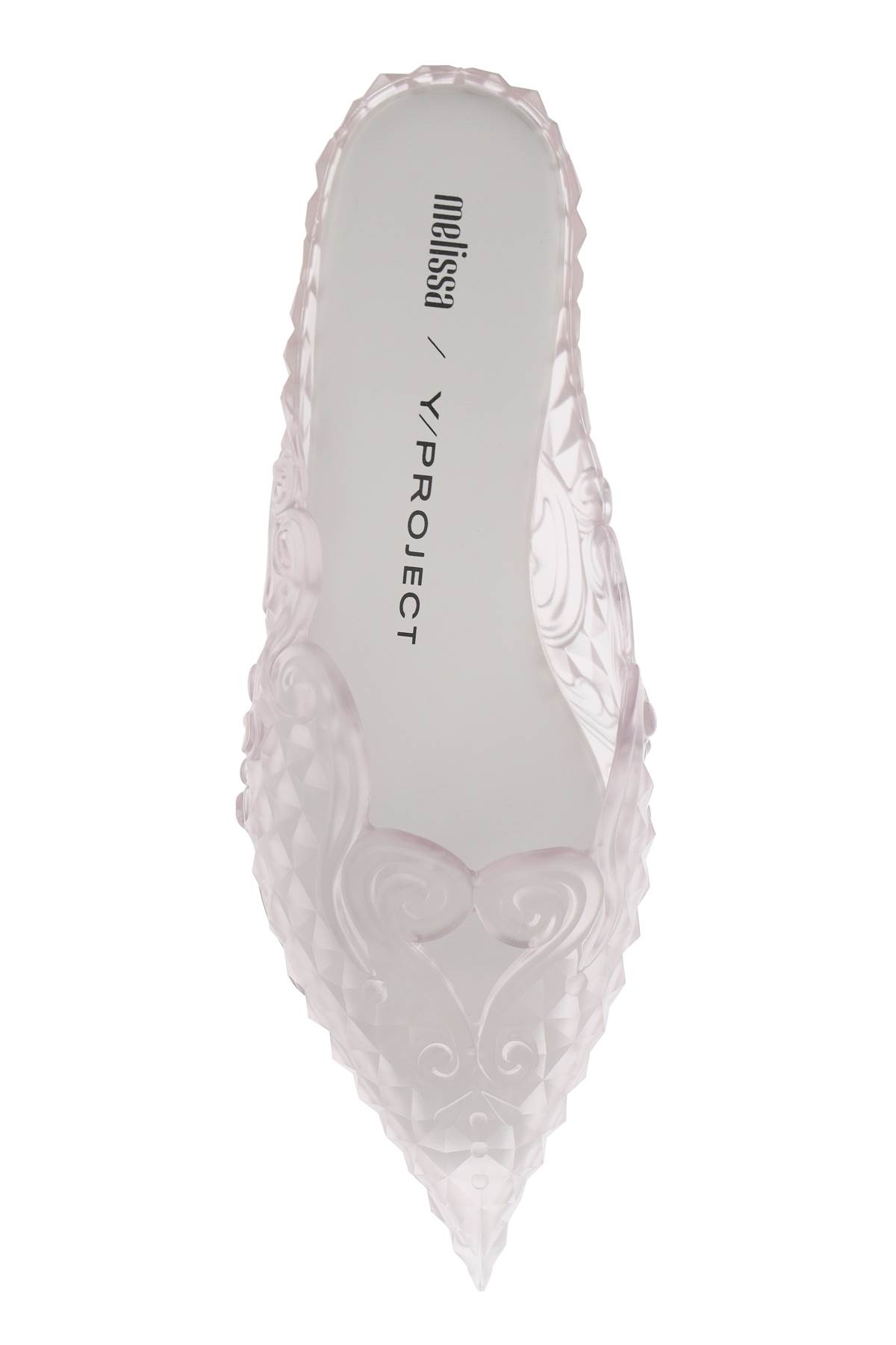 Shop Y/project Melissa Mules In Scented Pvc In Transparent Al444 (white)