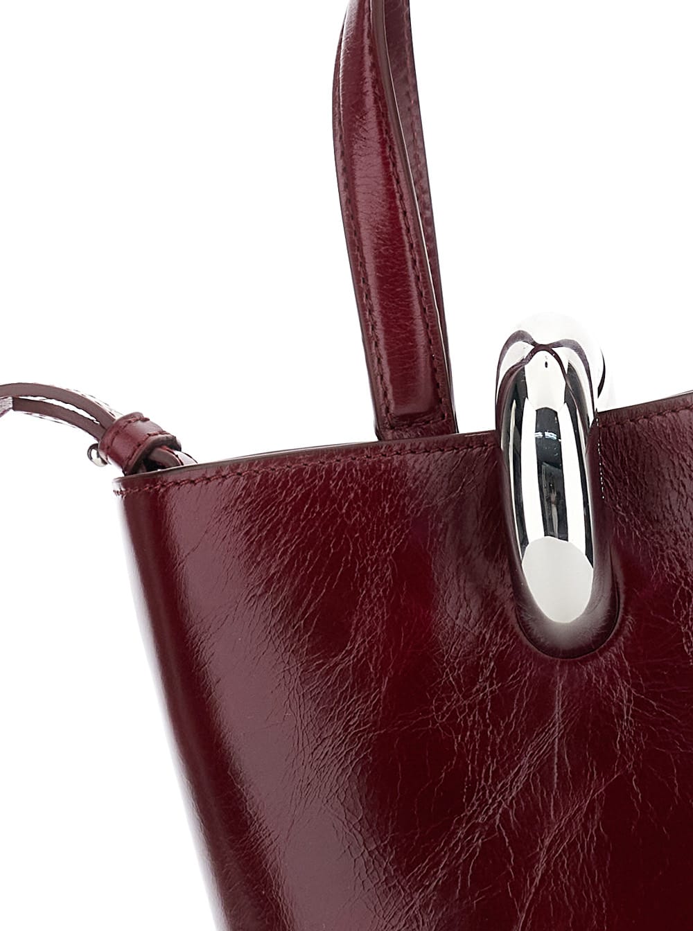 Jacquemus Le Petit Bambola Bag Handbags Bordeaux In Burgundy