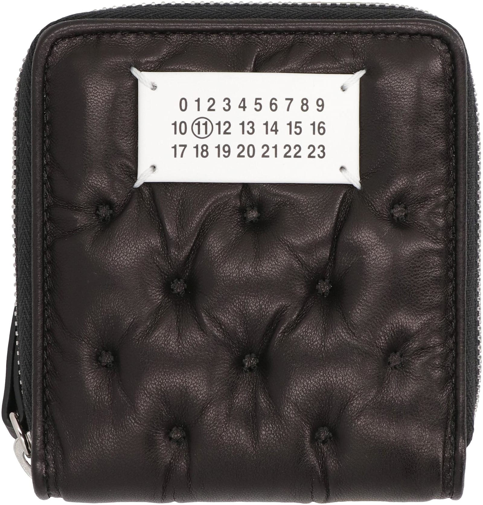 Shop Maison Margiela Glam Slam Leather Wallet In Black