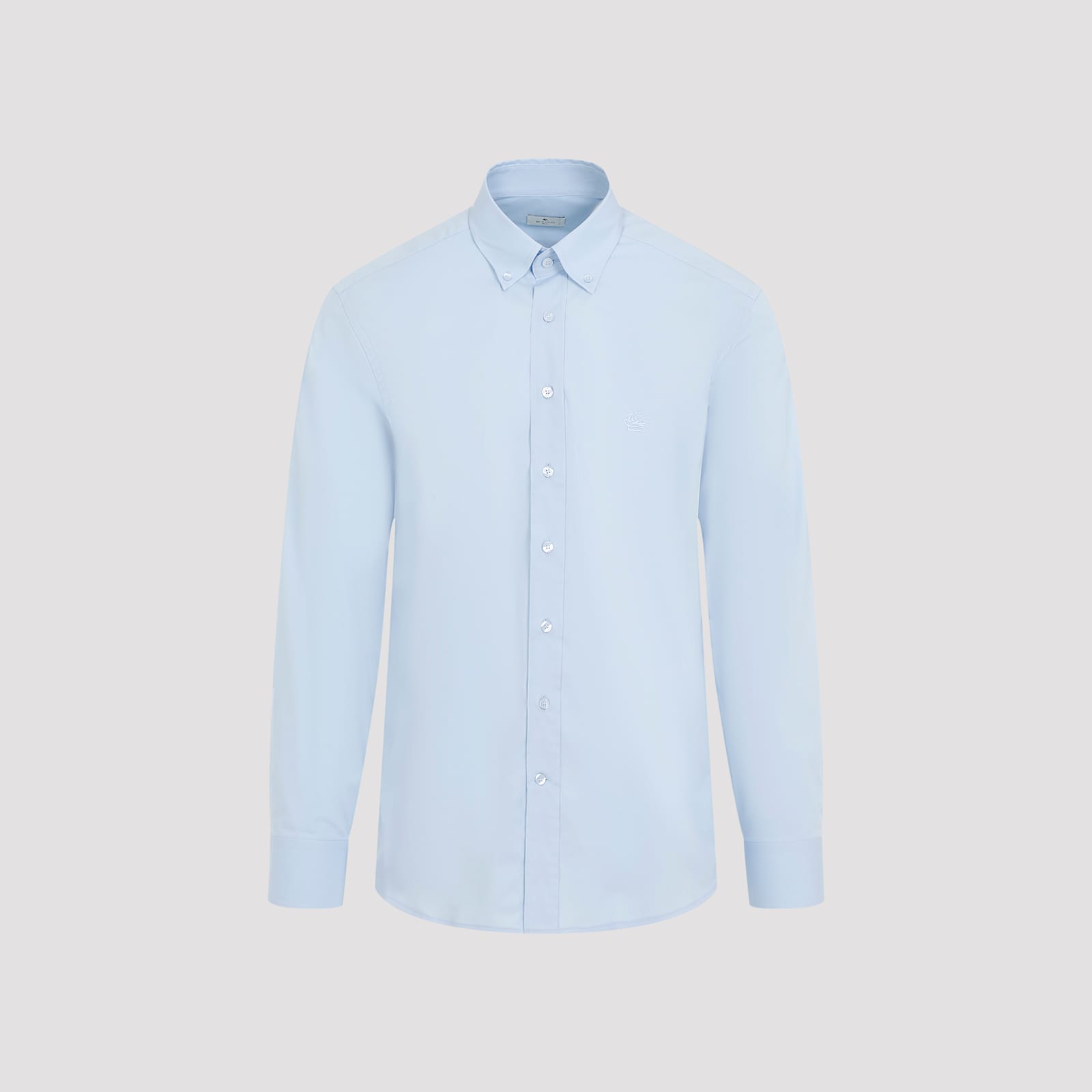 Shop Etro Roma Logo Shirt In Azzurro