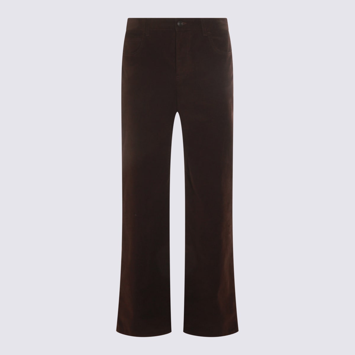 The Row Brown Cotton Pants In Brown