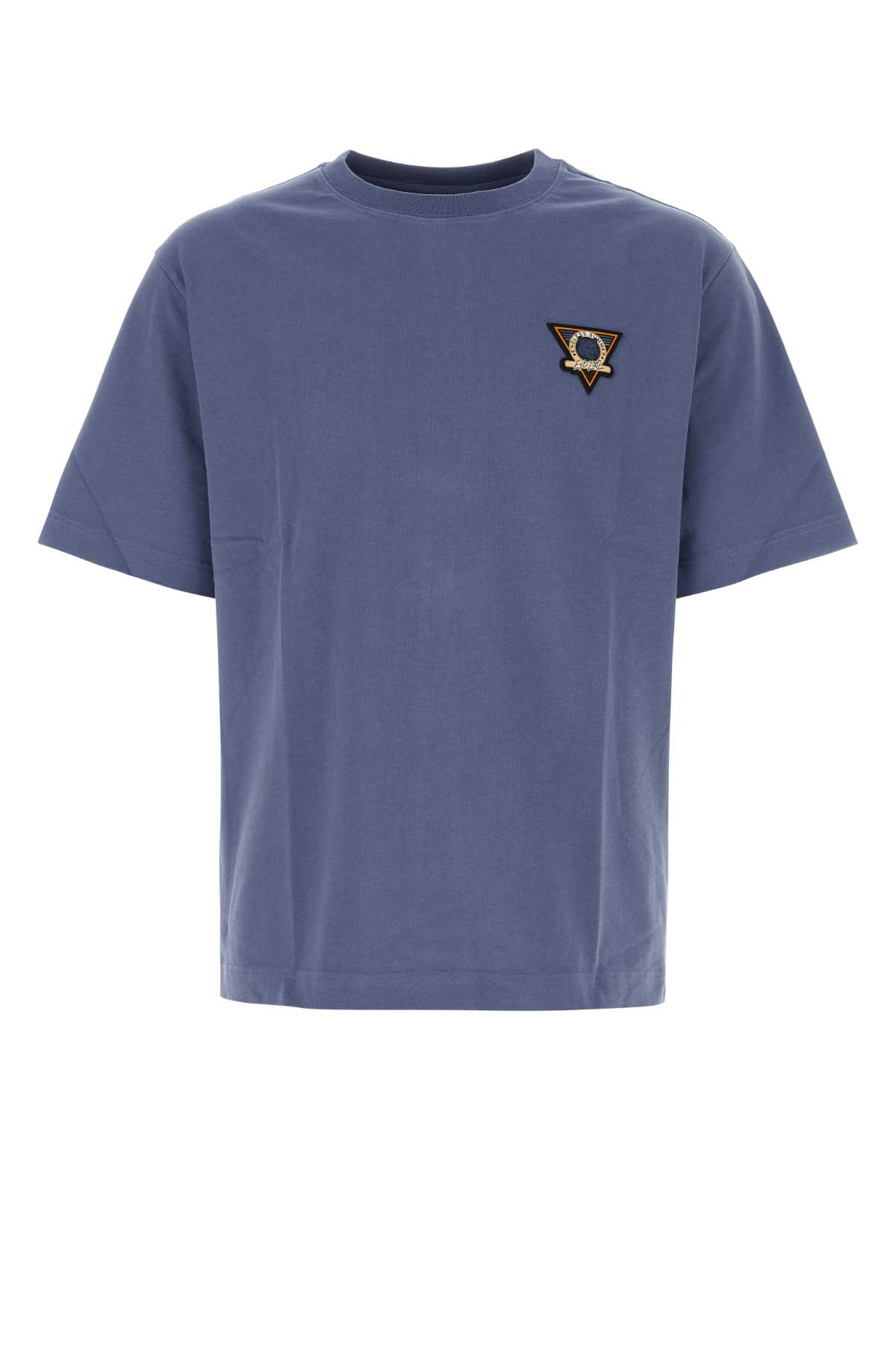 Shop Maison Kitsuné Air Force Blue Cotton Oversize T-shirt In Stormblue