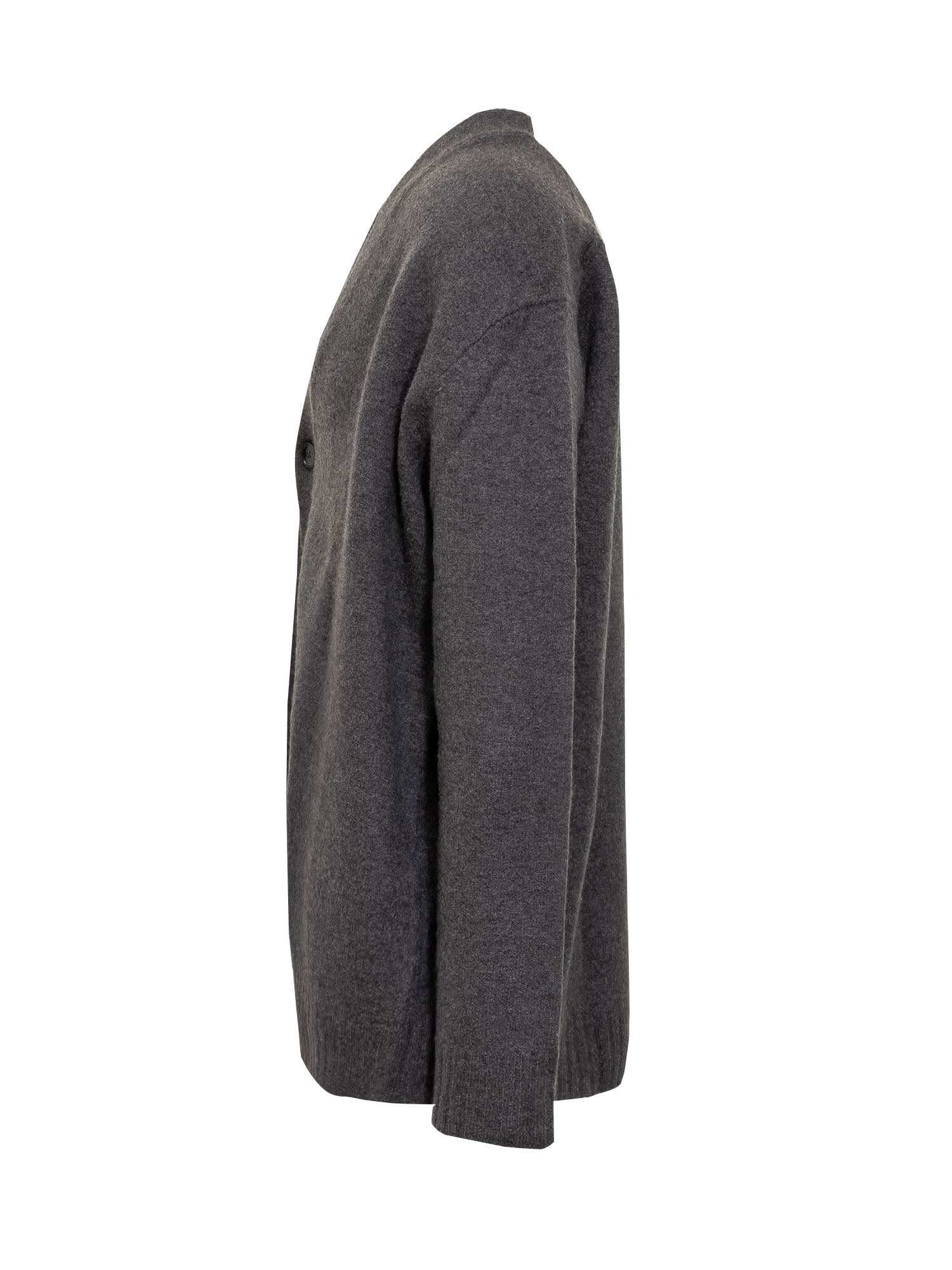 Shop Jil Sander Cardigan In Ash Grey