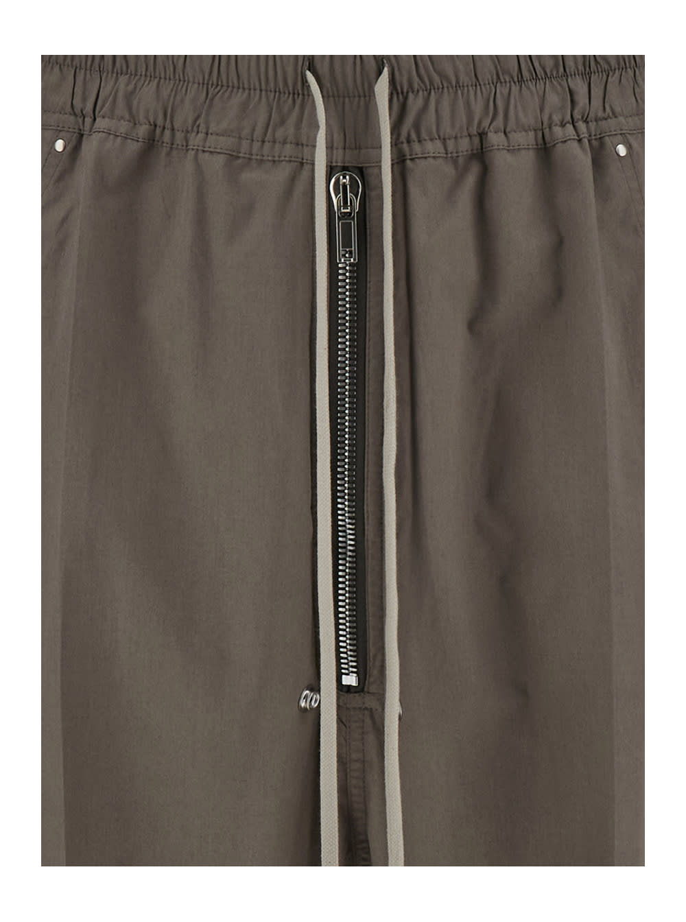 Shop Rick Owens Light Brown Low Crotch Straight Trousers In Cotton Man In Pink