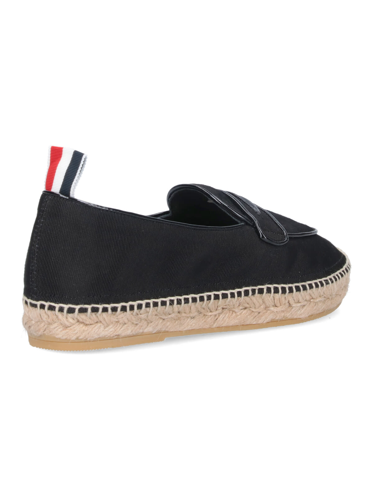 Shop Thom Browne Penny Loafer Espadrilles In Black