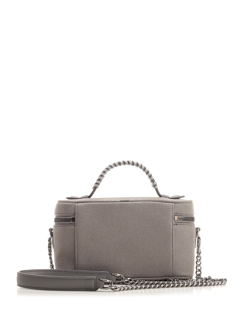 Shop Stella Mccartney Vanity Falabella Bag In Grey