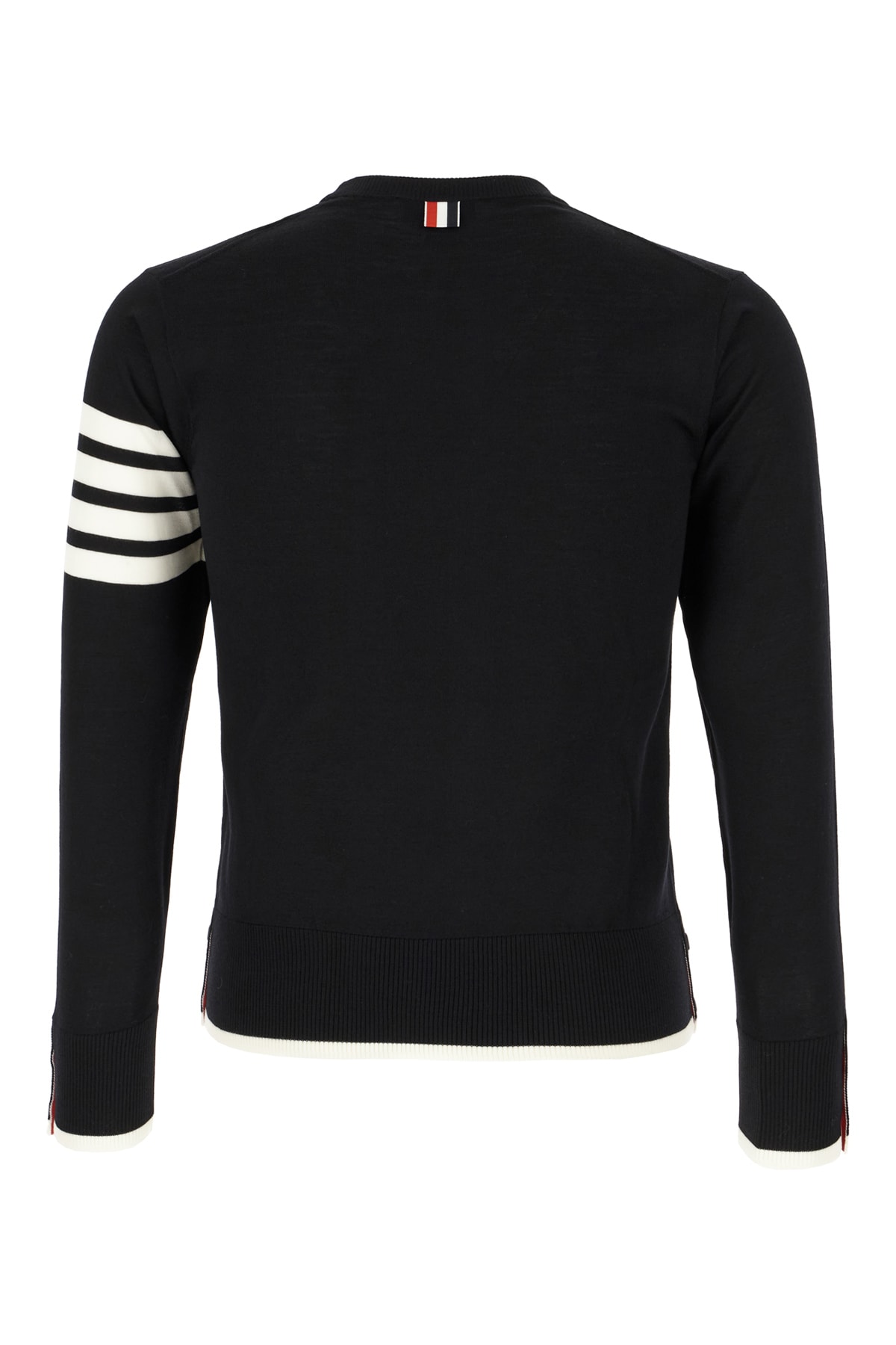 Shop Thom Browne Black Wool Sweater