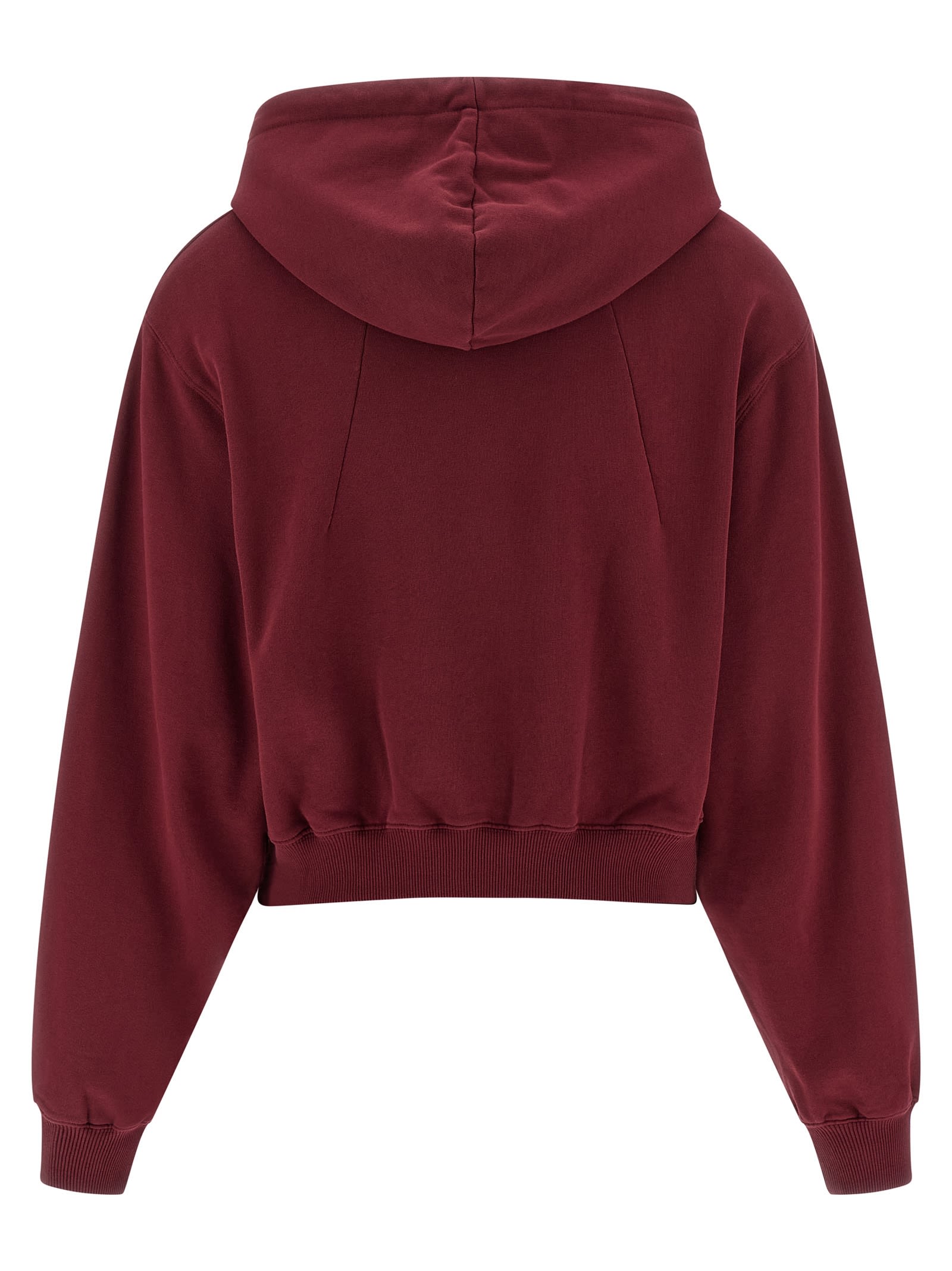 Rotate Birger Christensen Rotate Burgundy Cotton Sweatshirt Women In Burgundy