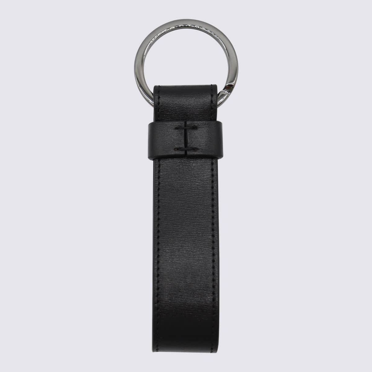 Shop Tod's Black Leather Key Ring