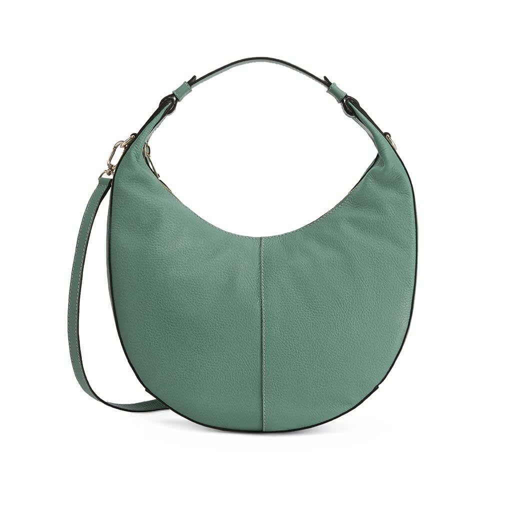 Shop Furla Miastella S Green Shoulder Bag In S Mineral Green