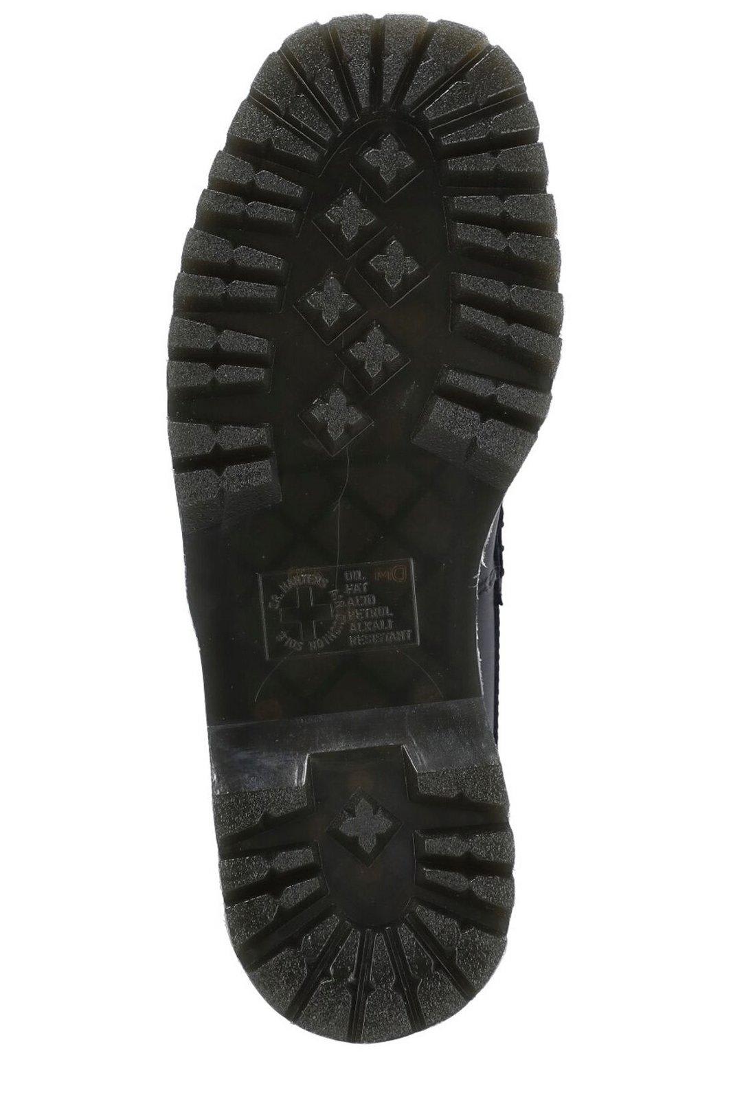 Shop Dr. Martens' Square-toe Slip-on Loafers In Black