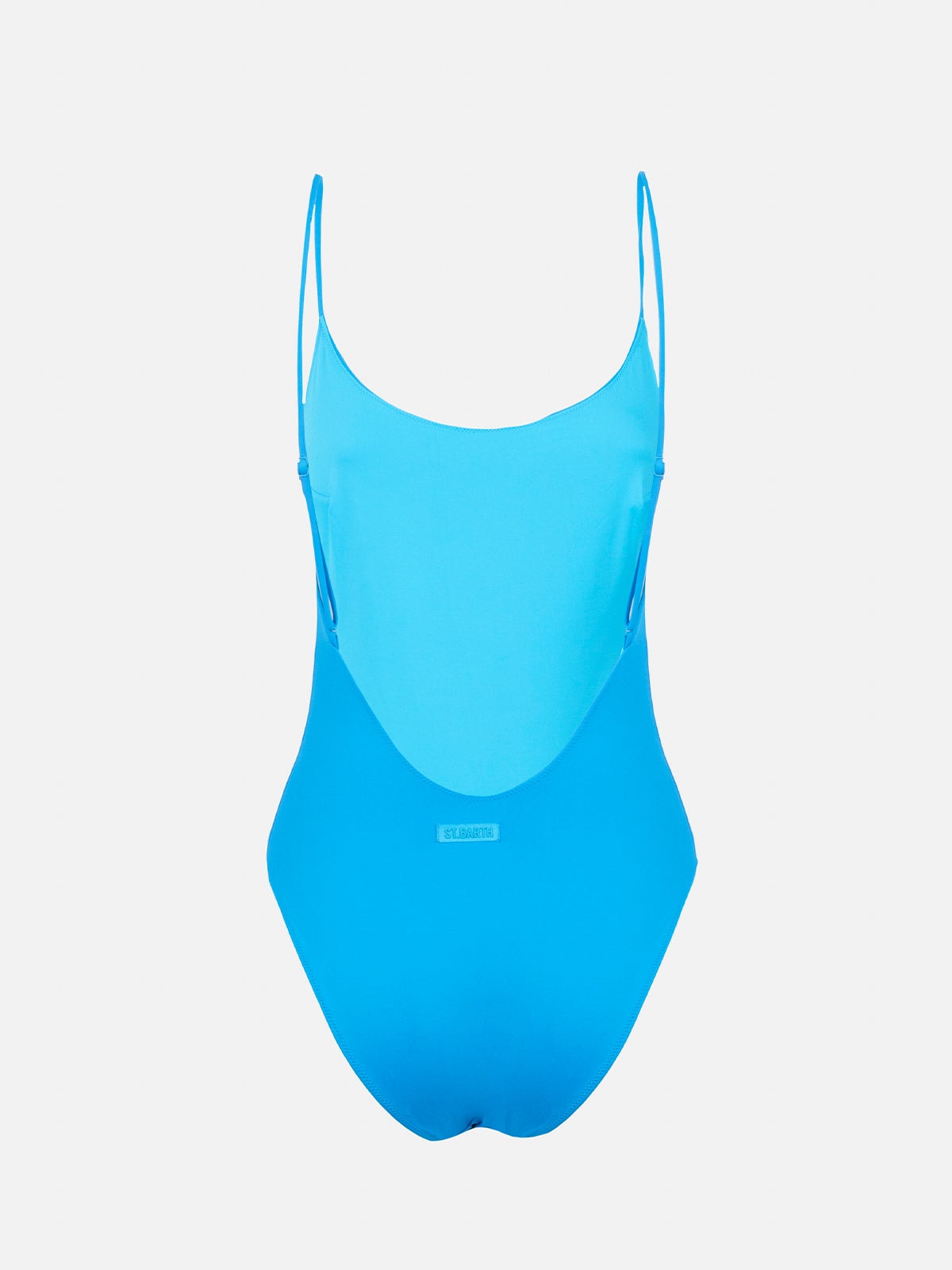 Mc2 Saint Barth Woman Light Blue One-piece Swimsuit Cecille In Blue