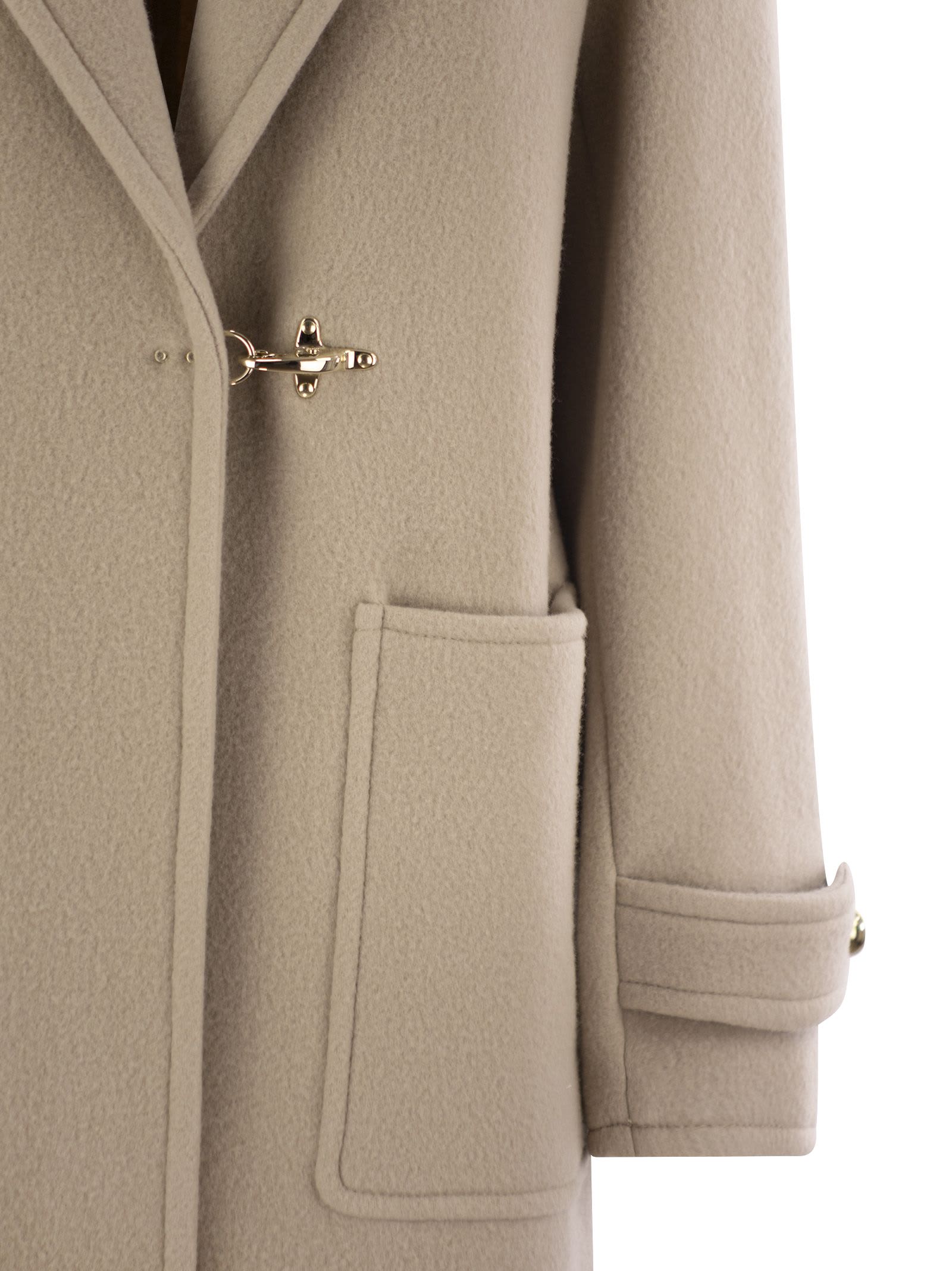 Fay Contemporary Wool And Cashmere Jacket In Beige