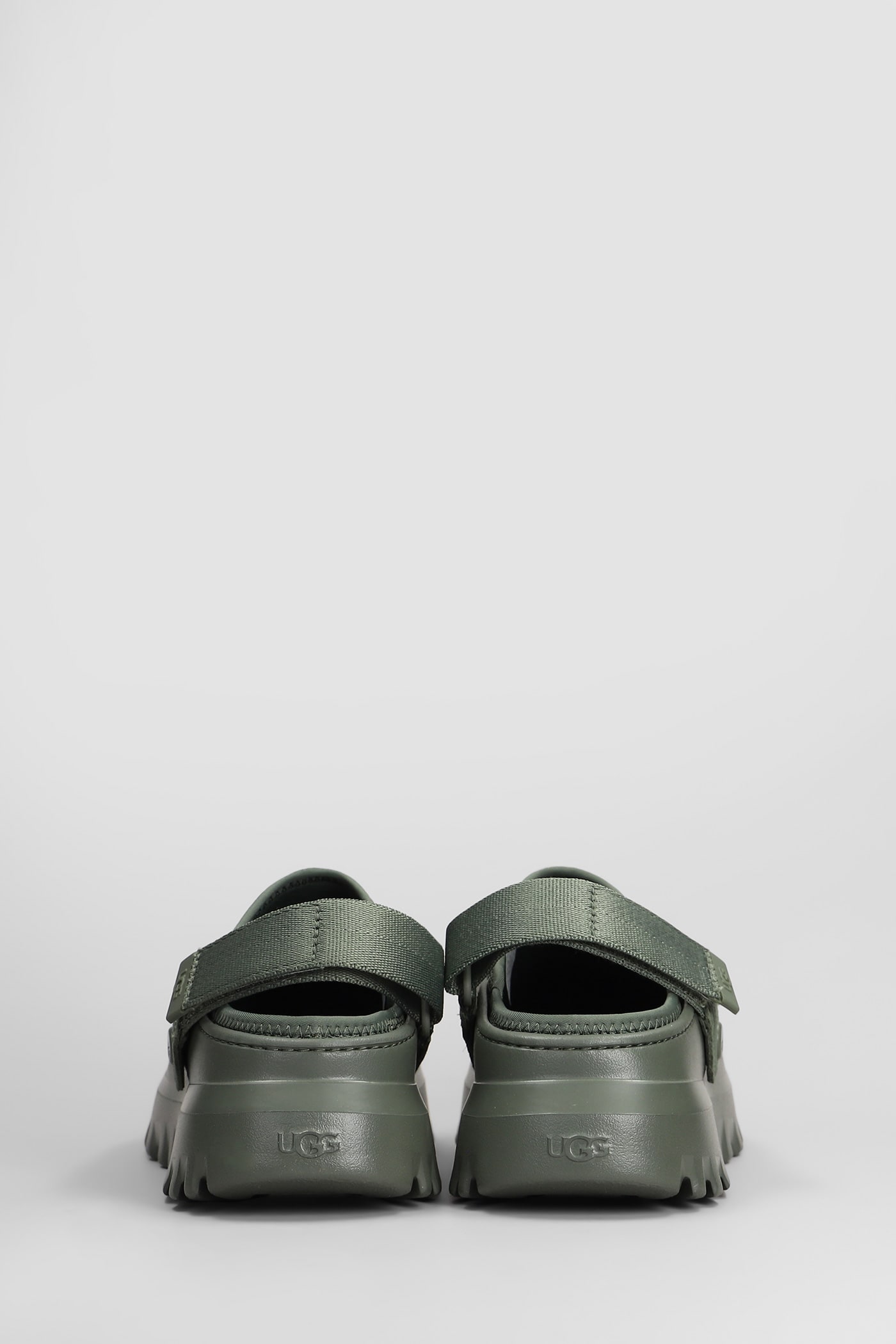 Shop Ugg Peakmod Slipper-mule In Green Rubber/plasic
